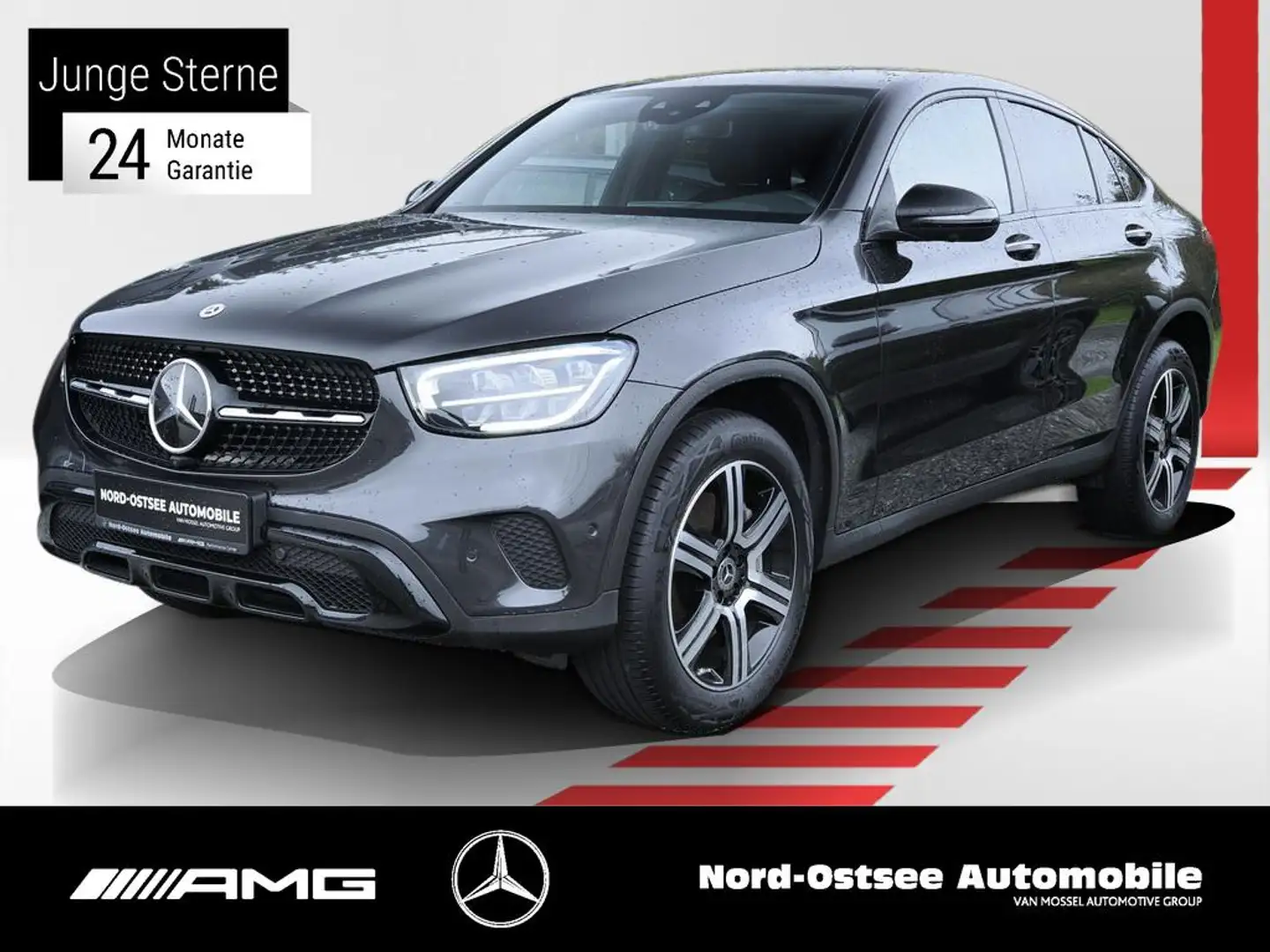 Mercedes-Benz GLC 300 de 4M COUPÈ DISTRO AHK NIGHT PDC KEYLESS Grau - 1