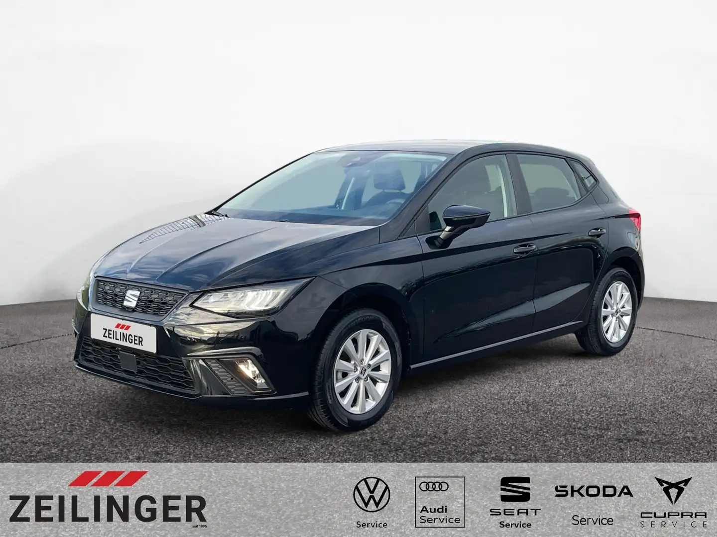 SEAT Ibiza Reference 1.0|5-J-GAR|FULL LINK|SHZ|GRA Schwarz - 1
