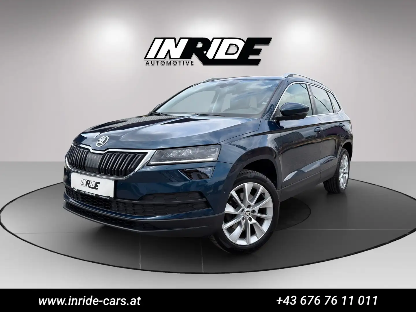 Skoda Karoq TDI*Led*Panorama*Anhängerk*Sportsitz*Zahnrie.NE Blau - 2