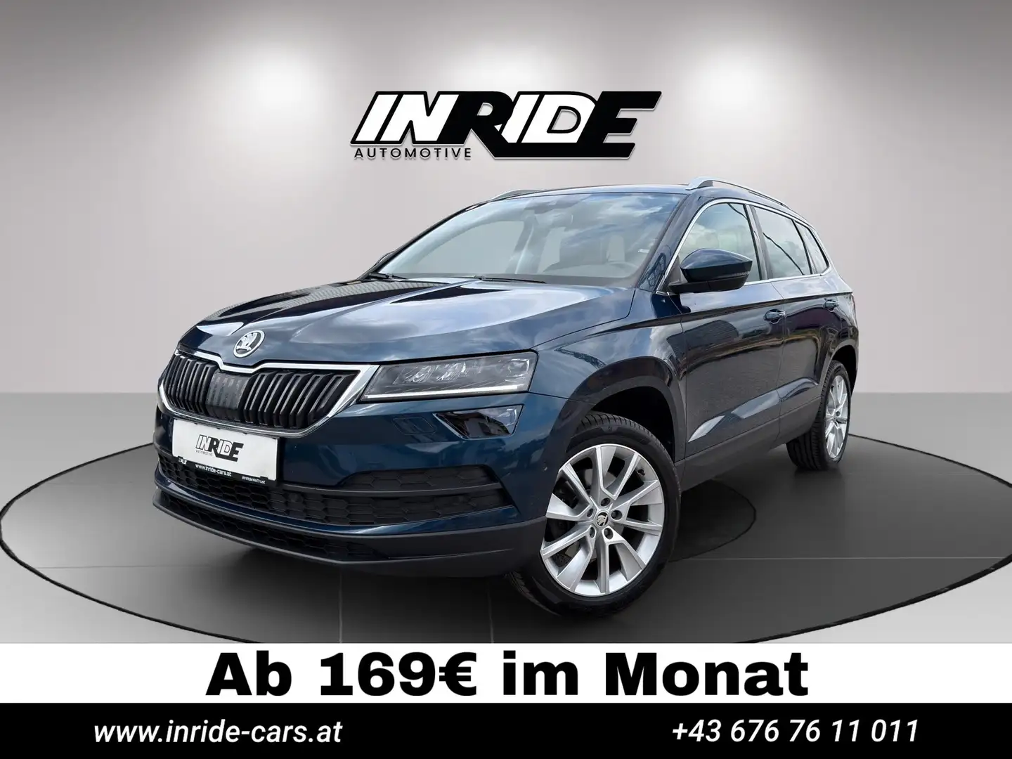 Skoda Karoq TDI*Led*Panorama*Anhängerk*Sportsitz*Zahnrie.NE Blau - 1