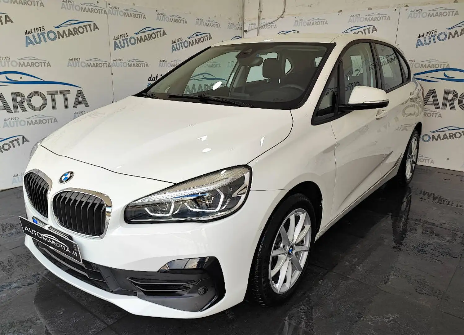 BMW 218 218i Active Tourer Sport 140cv auto NAVI! SED. RISCAL! Blanc - 1