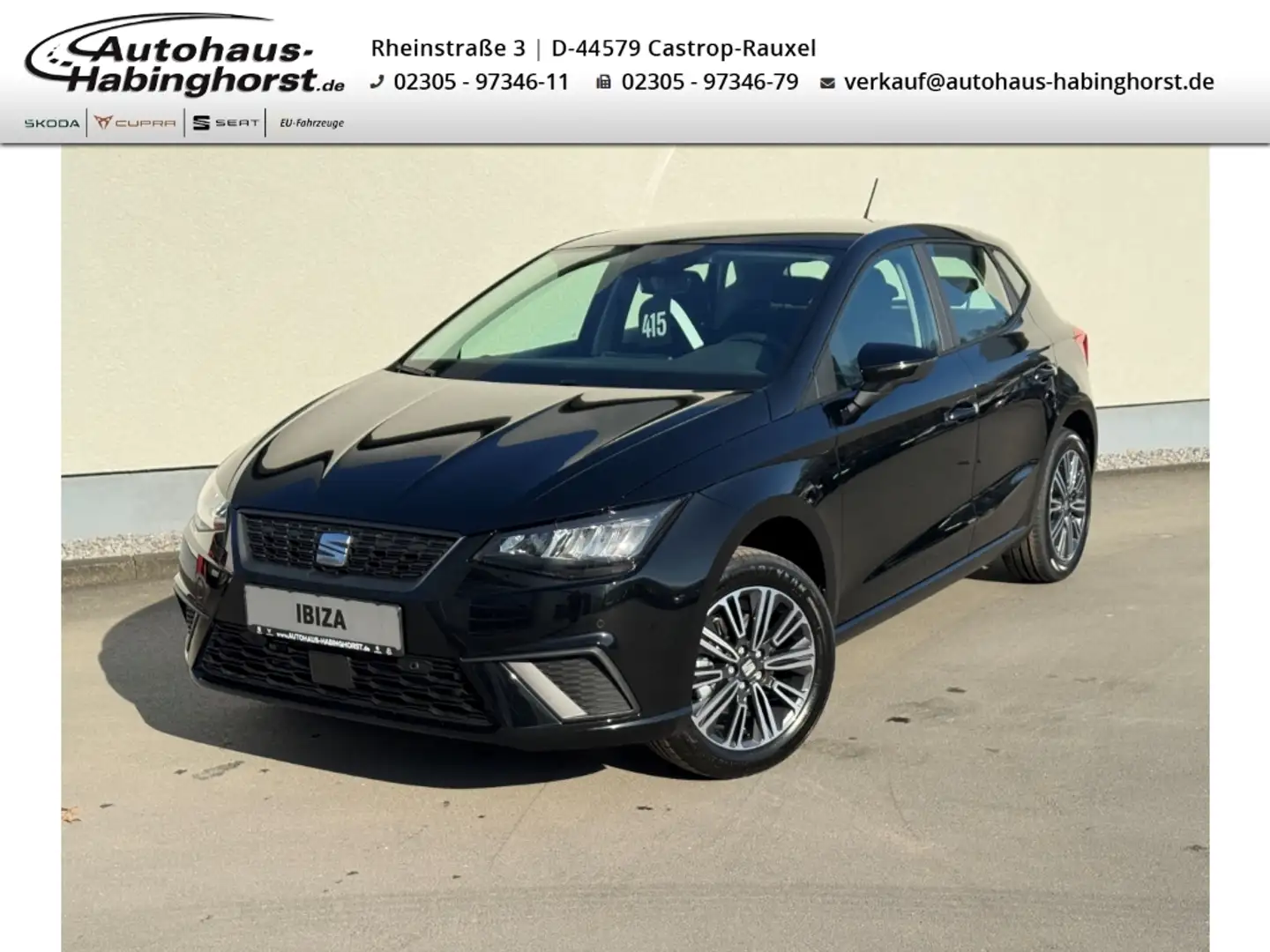 SEAT Ibiza 1.0 TSI DSG Style Edition PDC FullLink Shz LED 16A Schwarz - 1