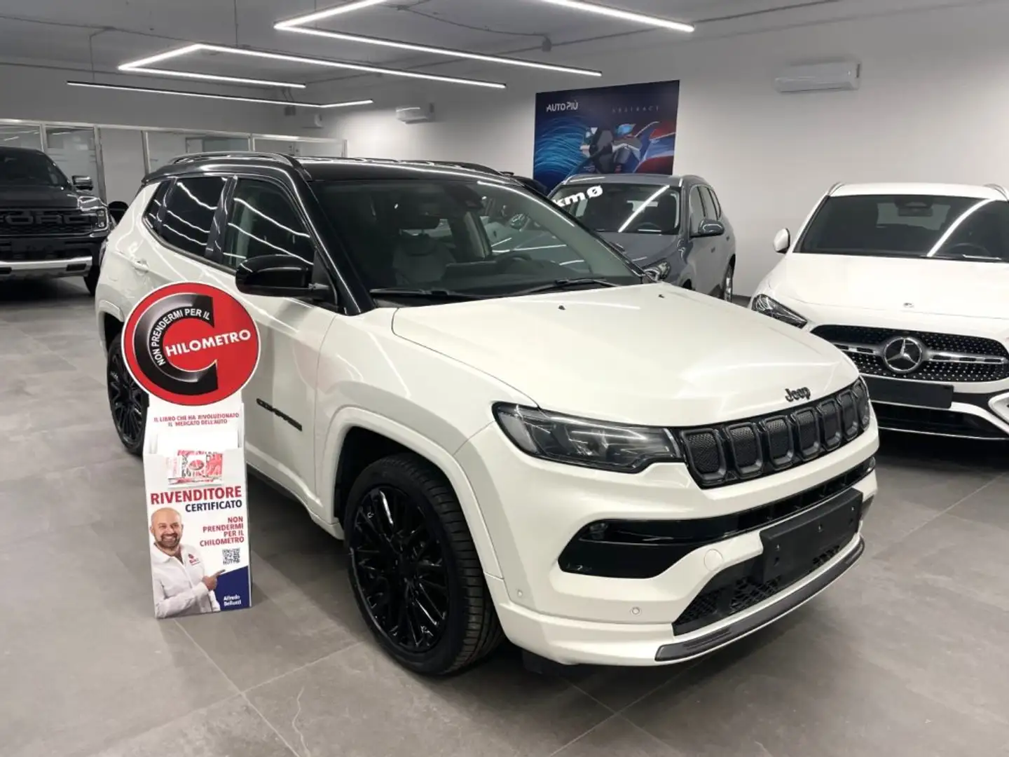 Jeep Compass 1.6 Multijet II 130 CV S Tetto / Pelle Weiß - 1