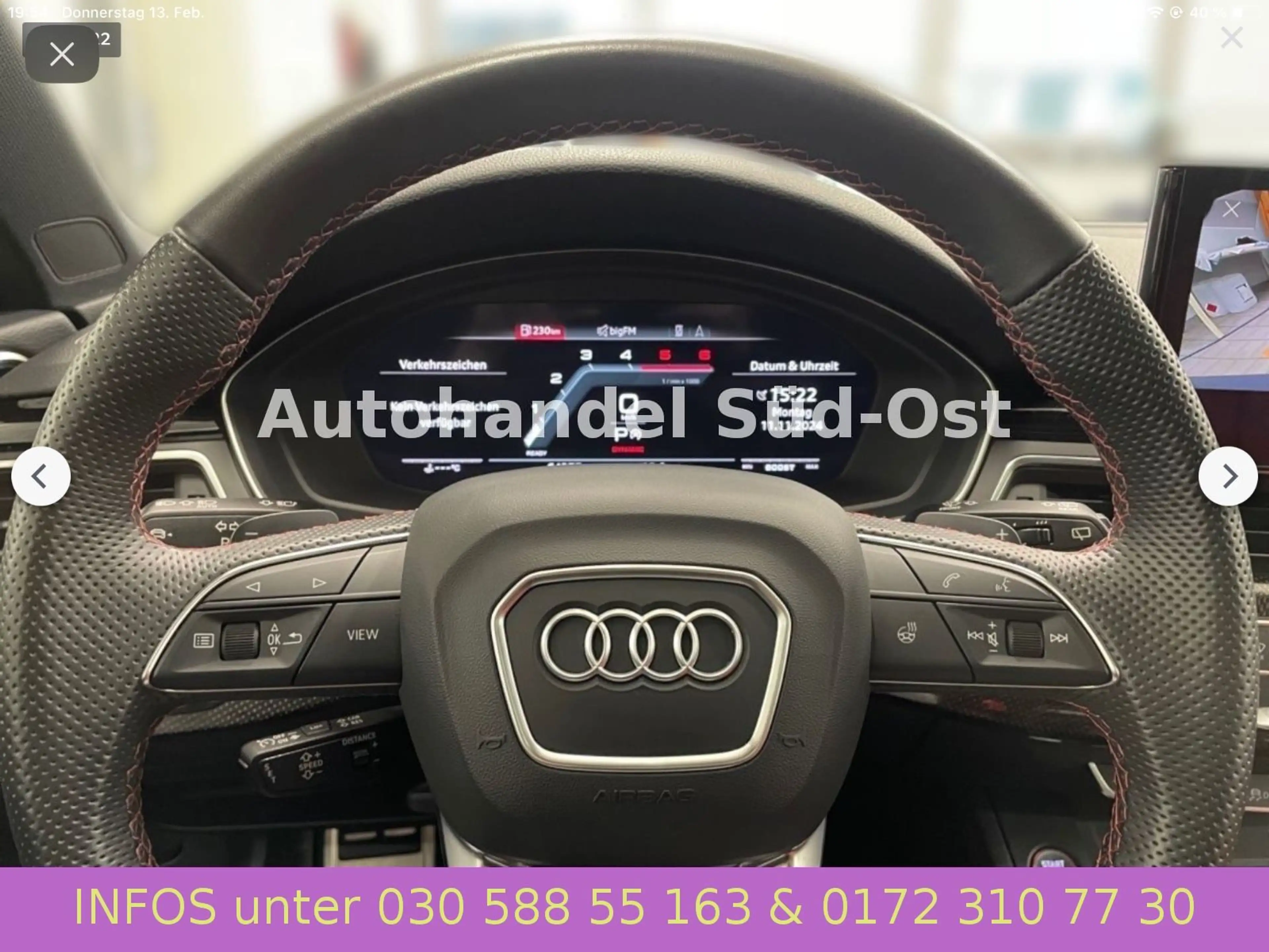 Audi S4 Avant HeadUP CarbonPanoACC Audi Excl Kemora19 — photo 14