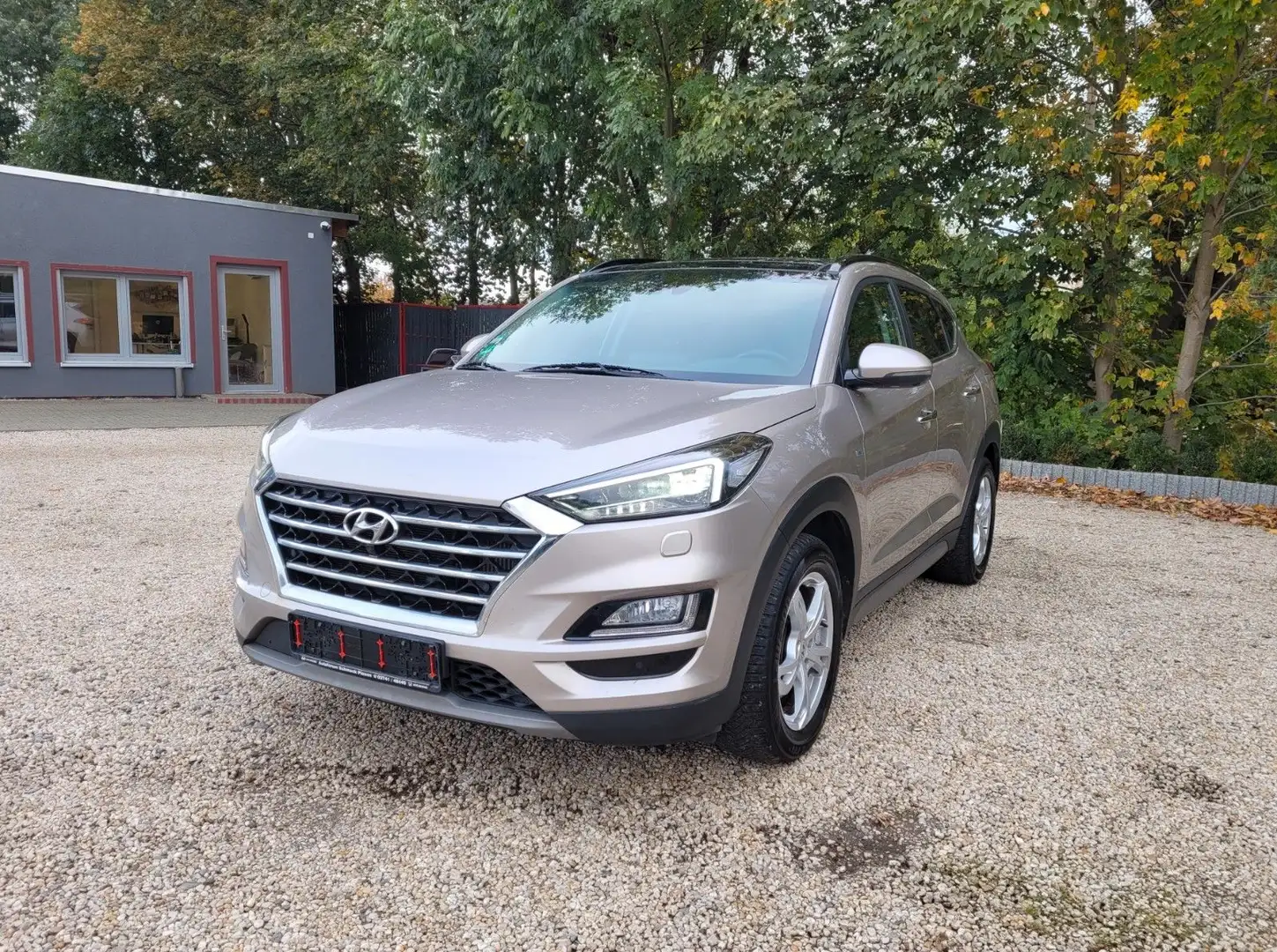 Hyundai TUCSON Premium Mild-Hybrid 4WD*LMF*360°Cam*Navi* Beige - 1