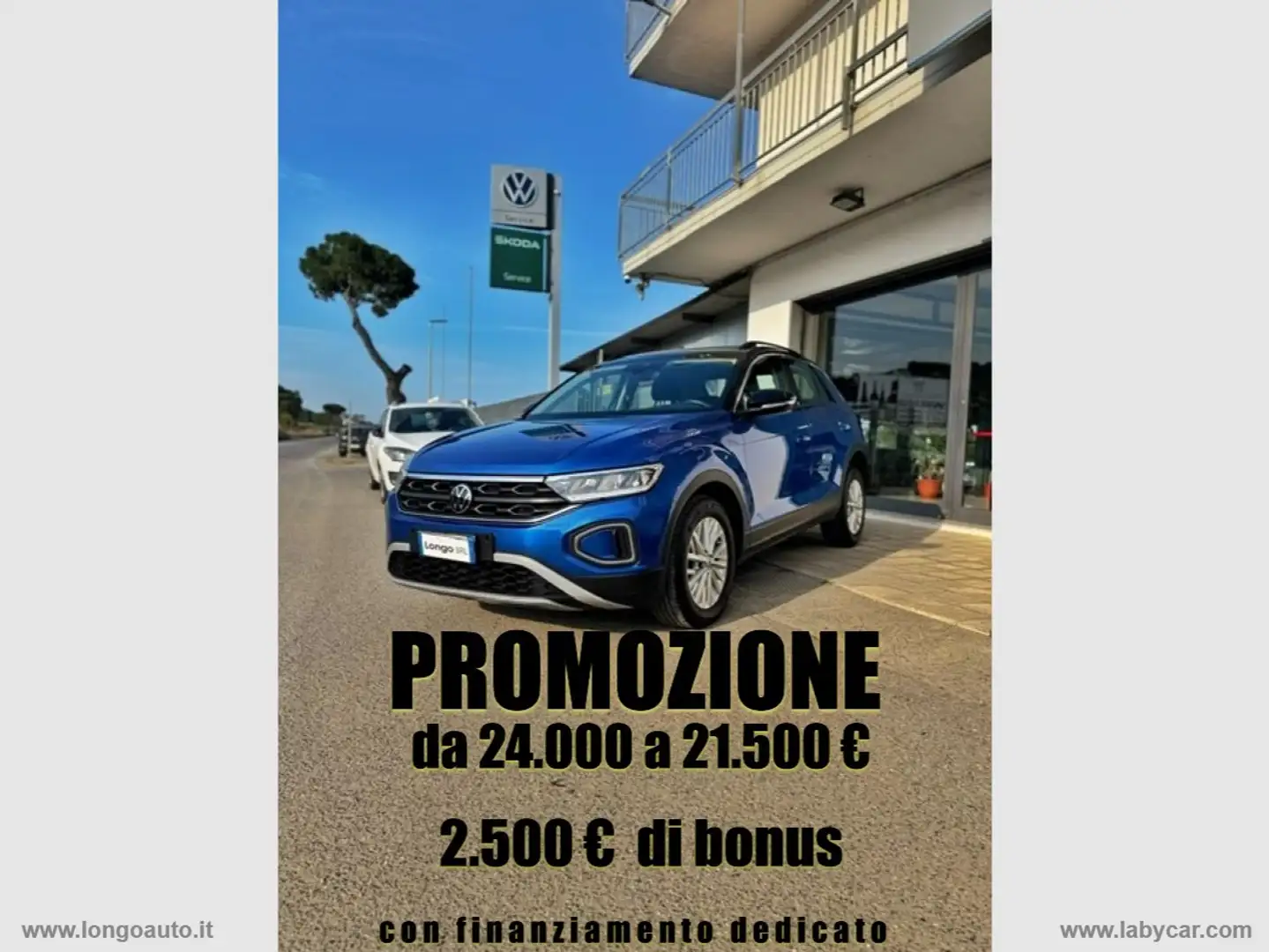 Volkswagen T-Roc 2.0 TDI SCR Life ADATTA NEOPATENTATI Bleu - 1