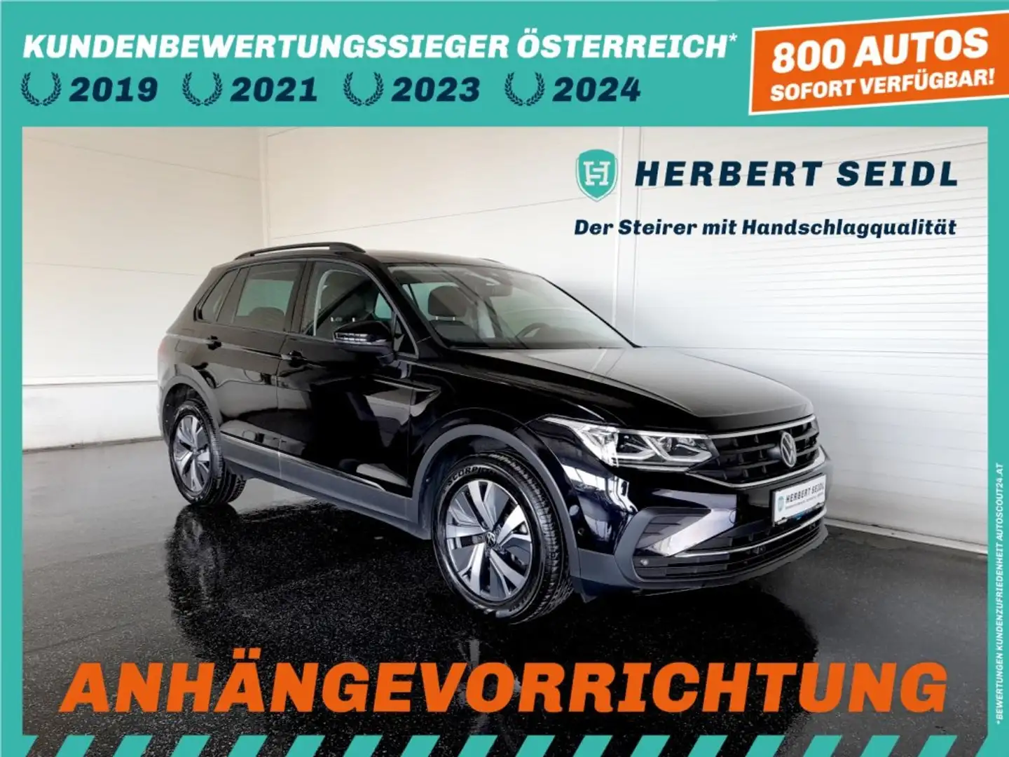 Volkswagen Tiguan PHEV DSG *MATRIX-LED / 18 ZOLL / AHV & KAMERA / VIRTUELL / NAVI / ACC / E-KLAPPE / KEYLESS* Schwarz - 1