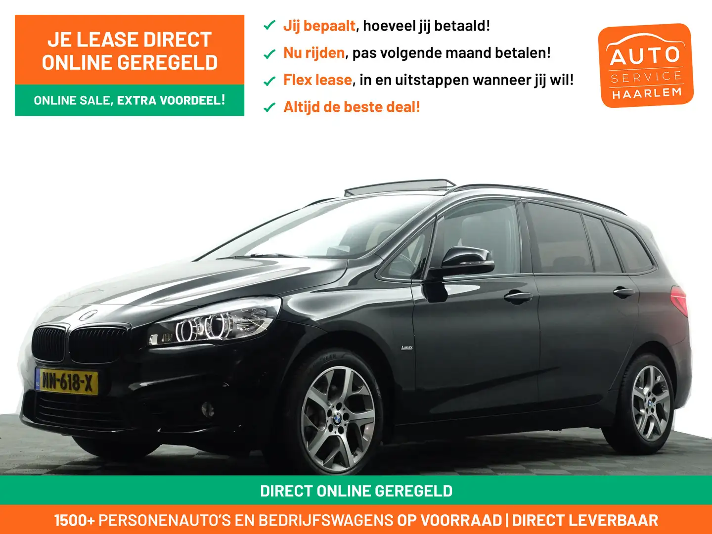 BMW 218 2-serie Gran Tourer 218i M Sport High Exe- 7 Pers, Zwart - 1