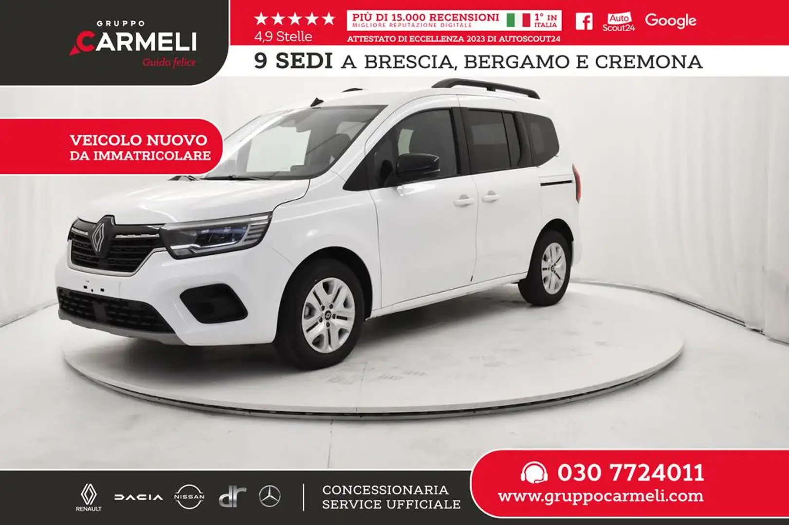 Renault Kangoo Passenger 1.5 blue dci Equilibre 115cv Bianco - 1