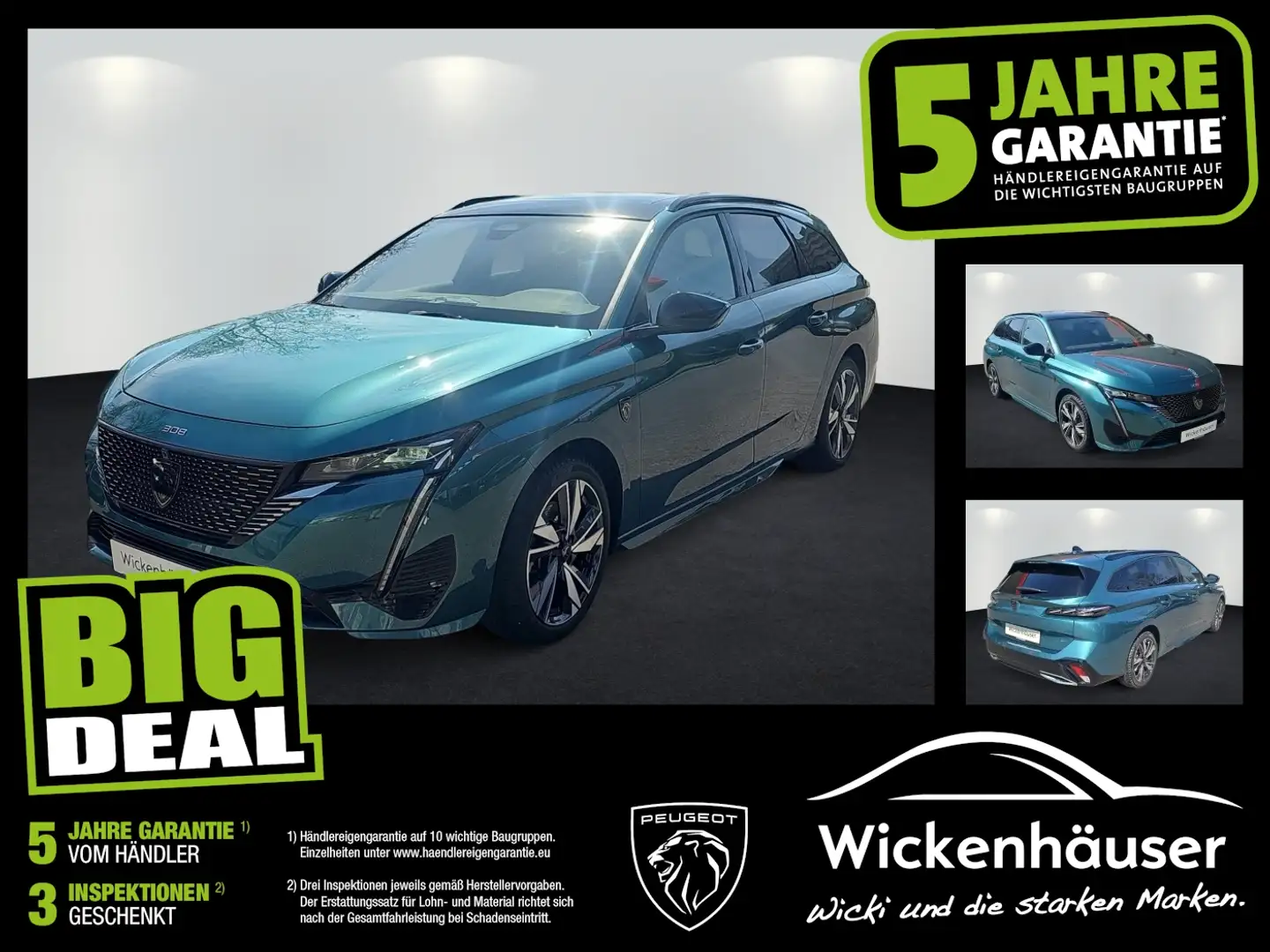 Peugeot 308 SW 1.2 136 GT ACC FLA 360 MATRIX SpurH KAM Blau - 1
