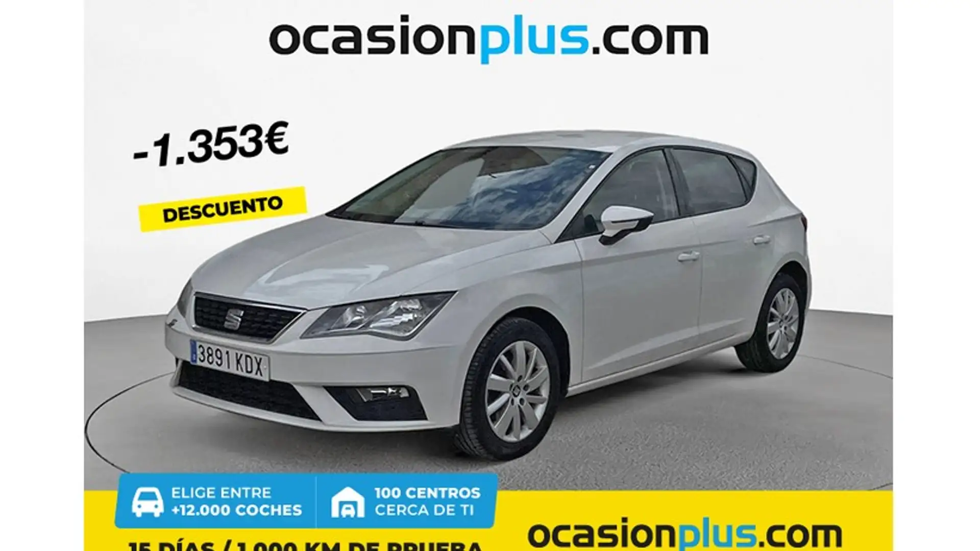 SEAT Leon 1.6TDI CR S&S Reference Plus 115 Blanco - 1