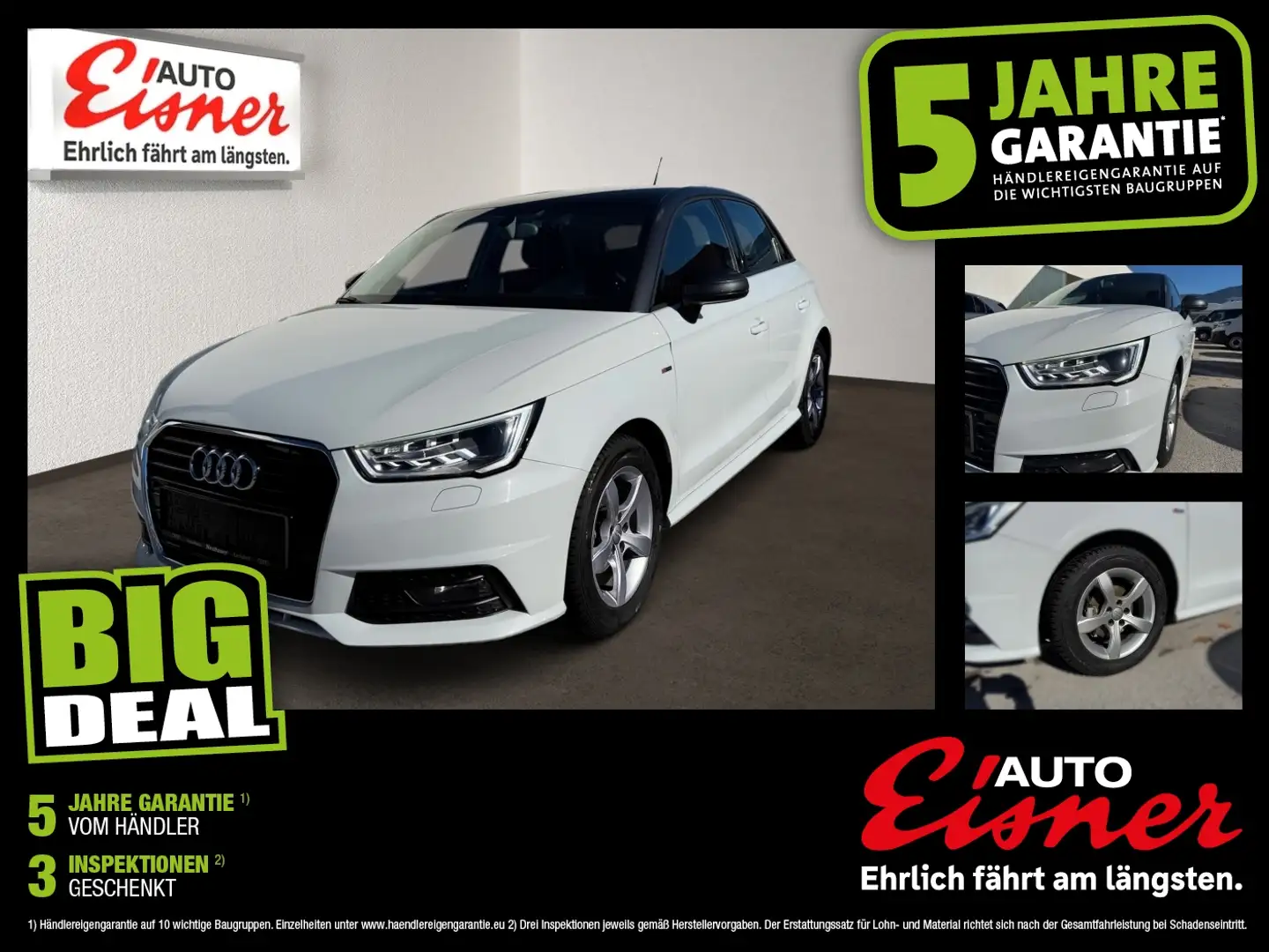 Audi A1 SB 1.0 TFSI Perfekt Weiß - 1