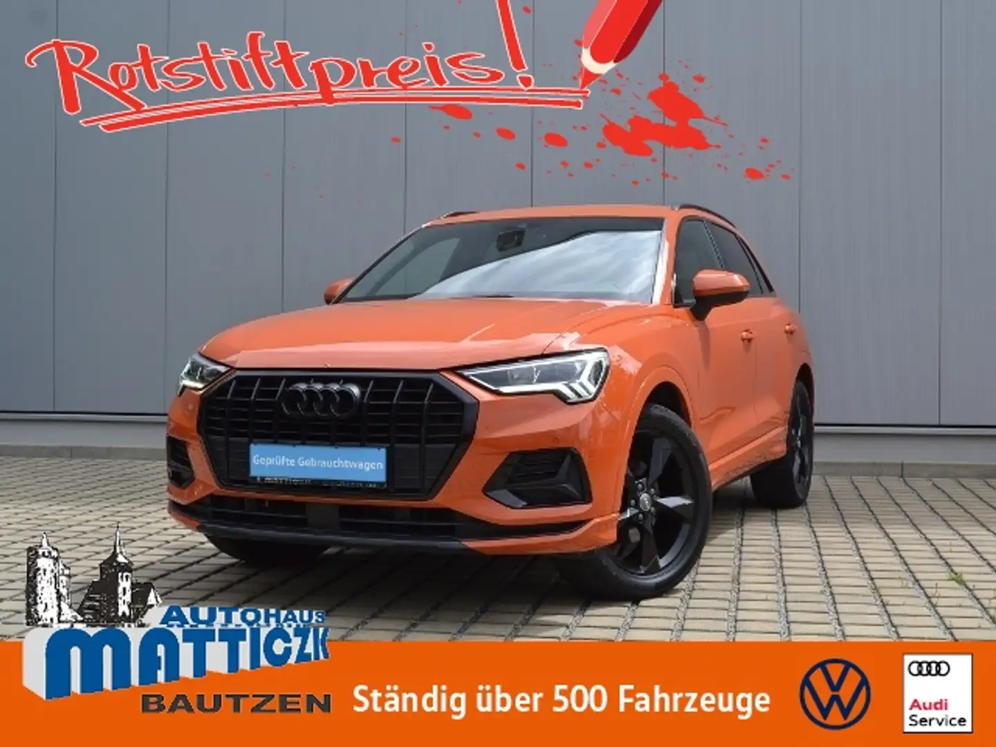 Audi Q3 35 TFSI S-tronic Advanced OPTIK-SW/AHK/LED/18-ZOL Orange - 1