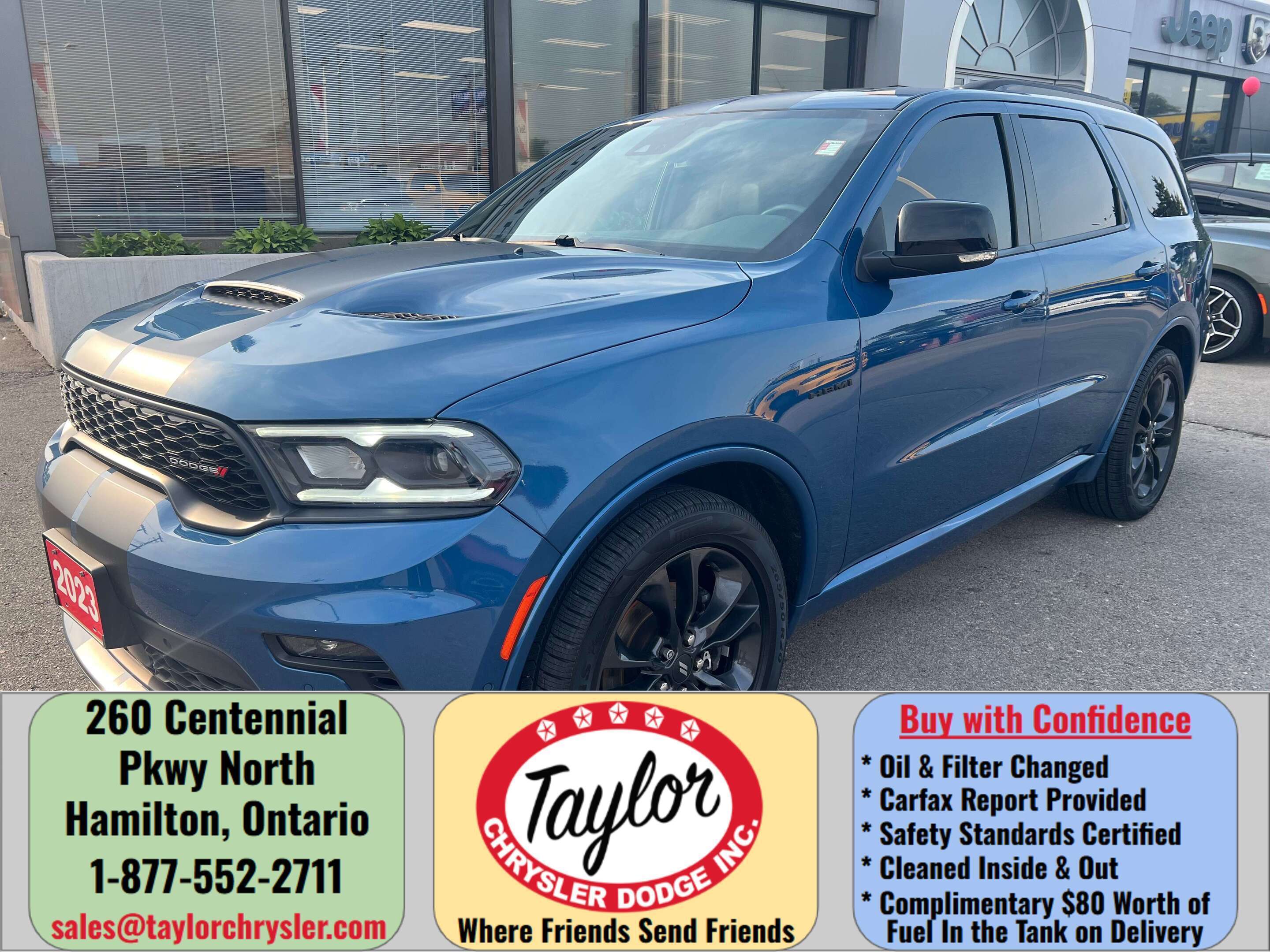Blue 2023 Dodge Durango SUV / Crossover All-Wheel Drive 8-Speed Automatic