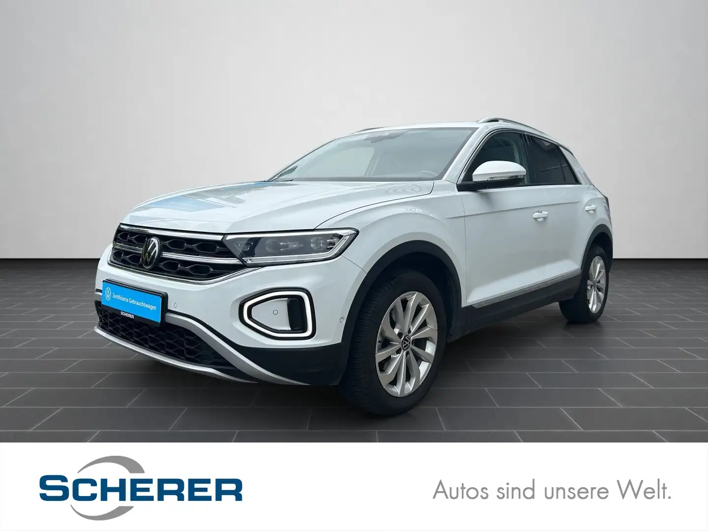 Volkswagen T-Roc 1.5 TSI Style DSG ACC AHK CARPLAY KEYLESS Weiß - 1
