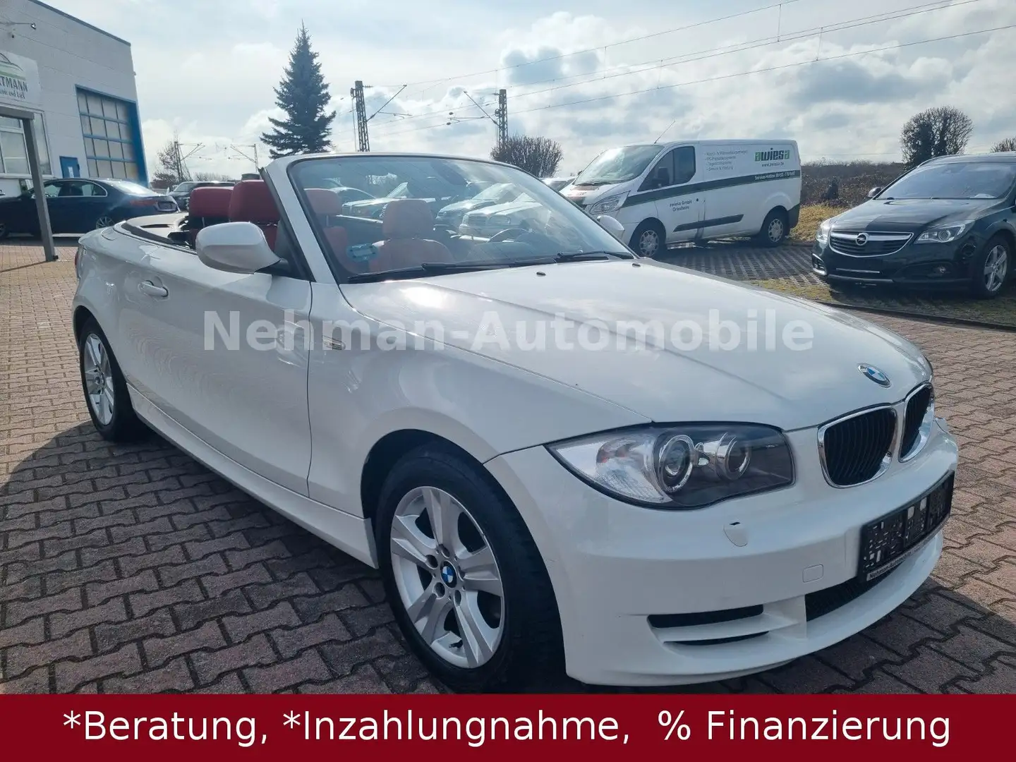 BMW 118 Baureihe 1 Cabrio 118i/ Atomatik bijela - 1