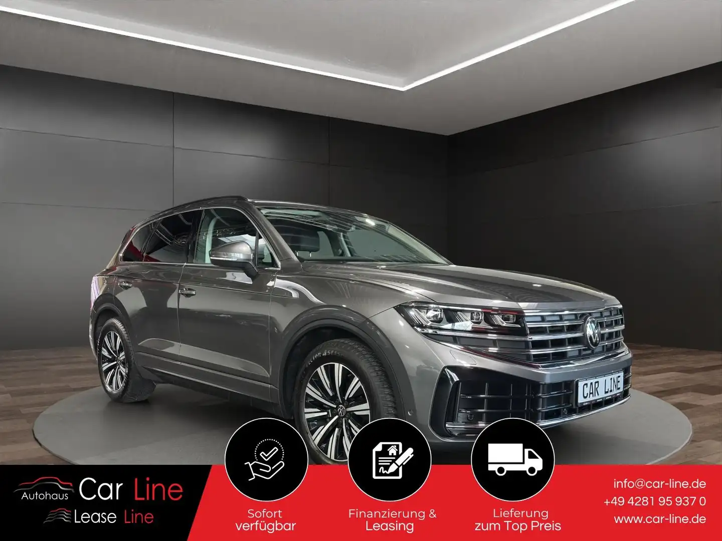 Volkswagen Touareg 3.0 V6 TDI 4M Elegance*CAM*ACC*PANO*AHK* Grigio - 1