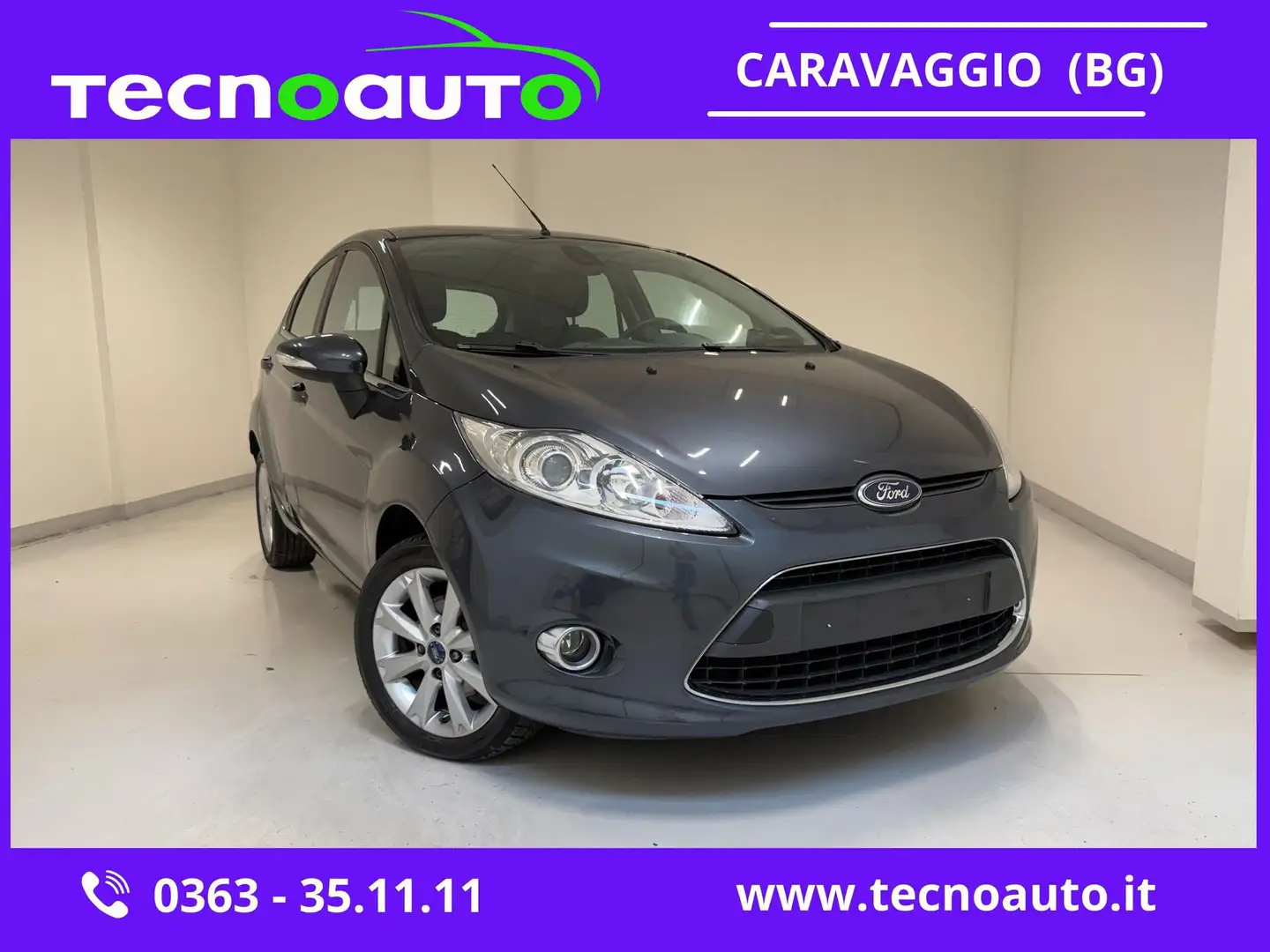 Ford Fiesta Fiesta 1.4 96 CV Automatica 5Pt Titanium Grigio - 1