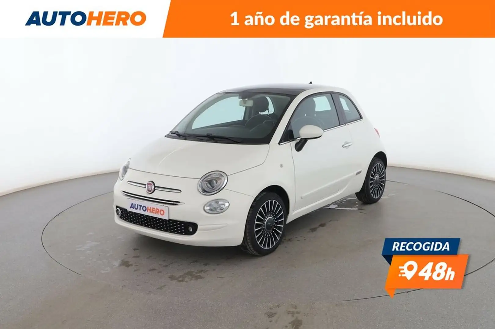 Fiat 500 1.2 Lounge Blanc - 1