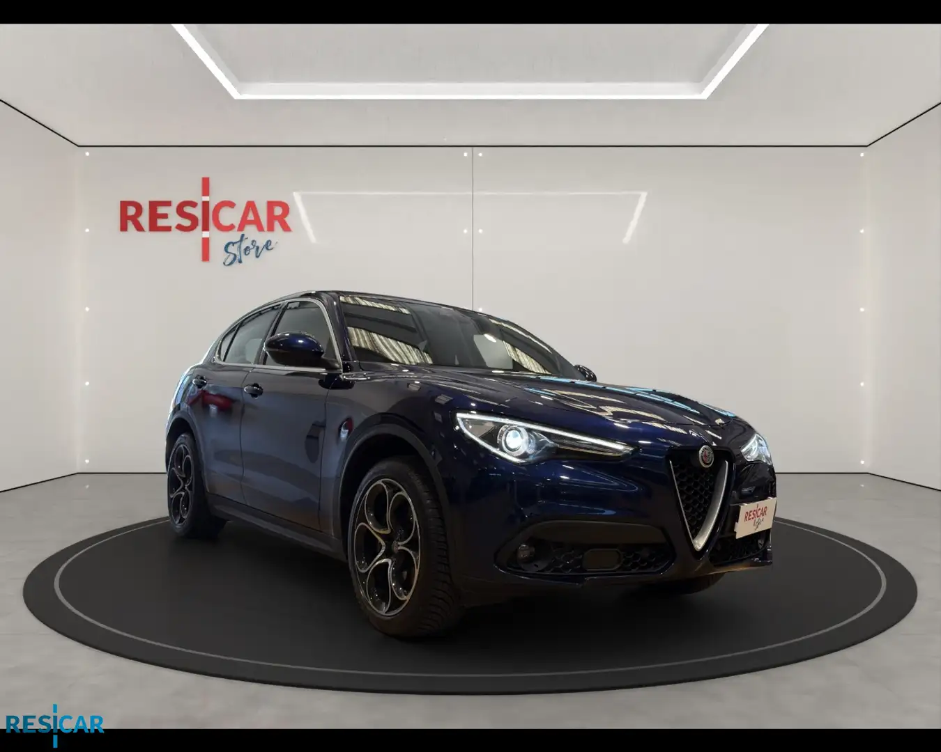 Alfa Romeo Stelvio 2.2 Turbo Business Blauw - 1