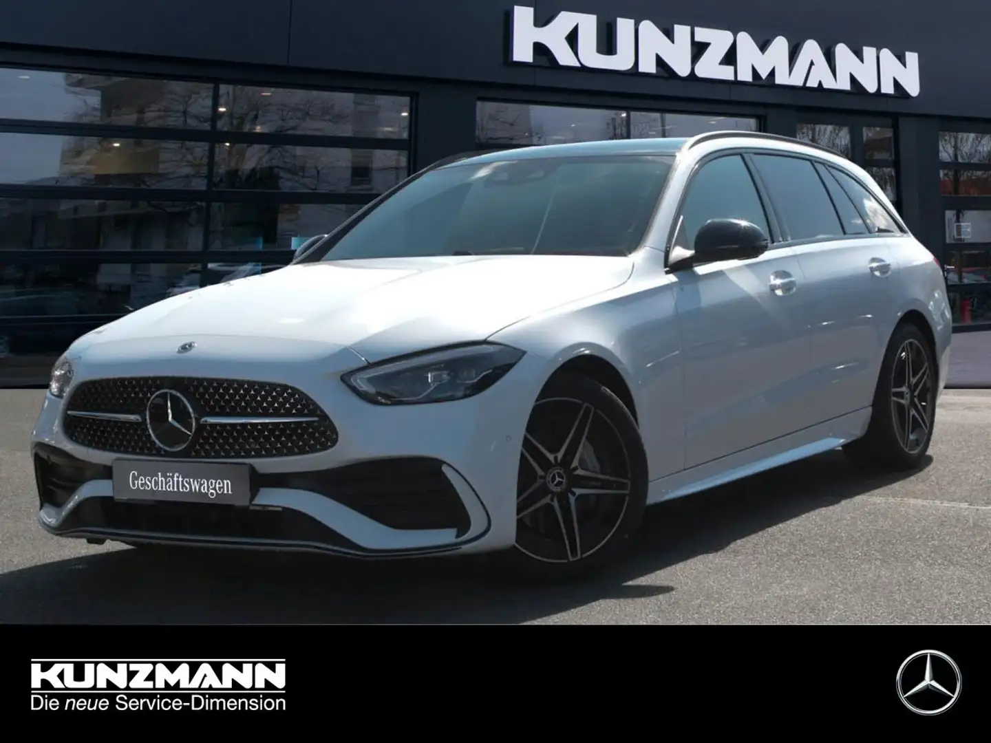 Mercedes-Benz C 220 d 4MATIC T-Modell AMG Night Panorama AHK Weiß - 1