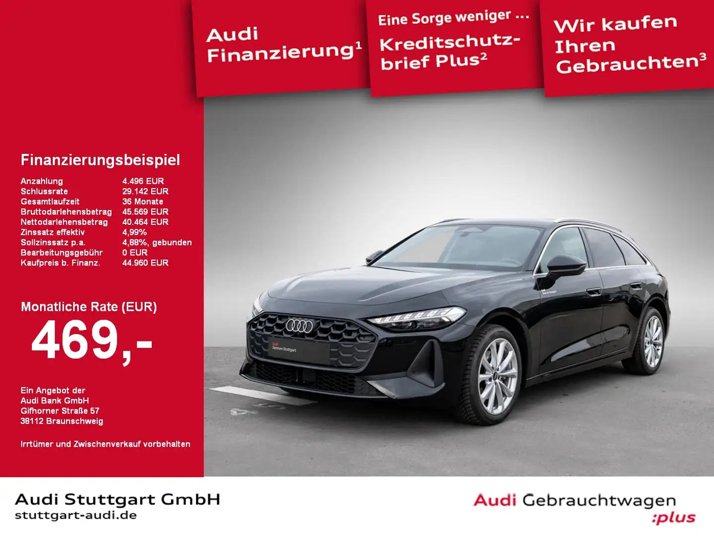 Audi A5 Avant TFSI 110 kW S tronic SHZ Navi LED PDC Zwart - 1