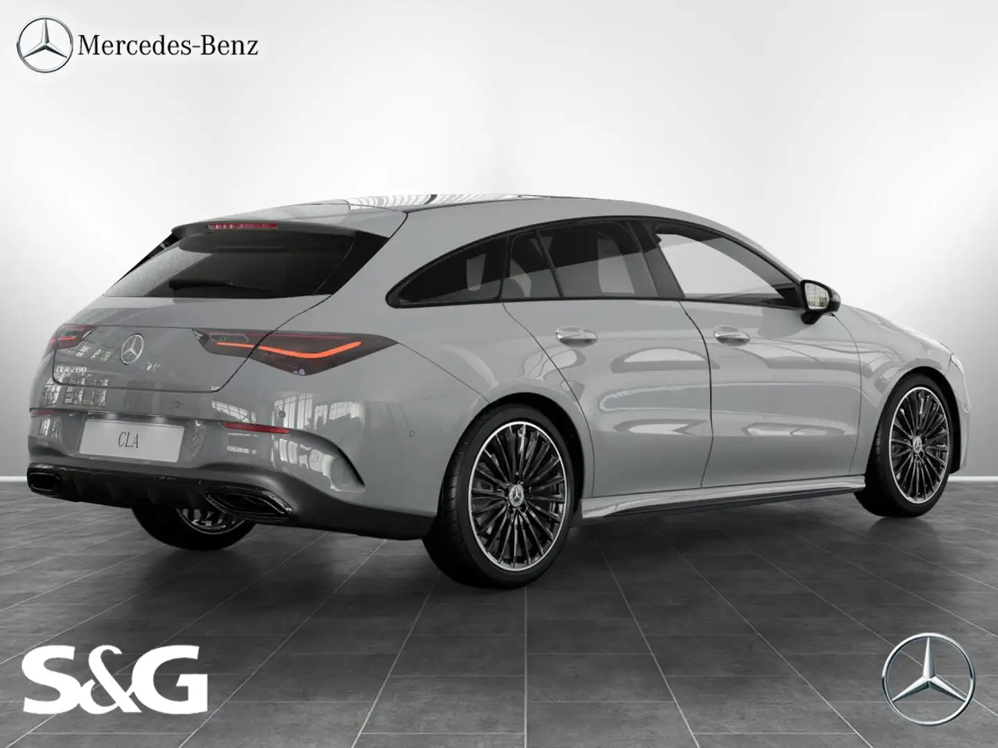 Mercedes-Benz CLA 200 AMG Standhz+360°+LED+Pano Gris - 2