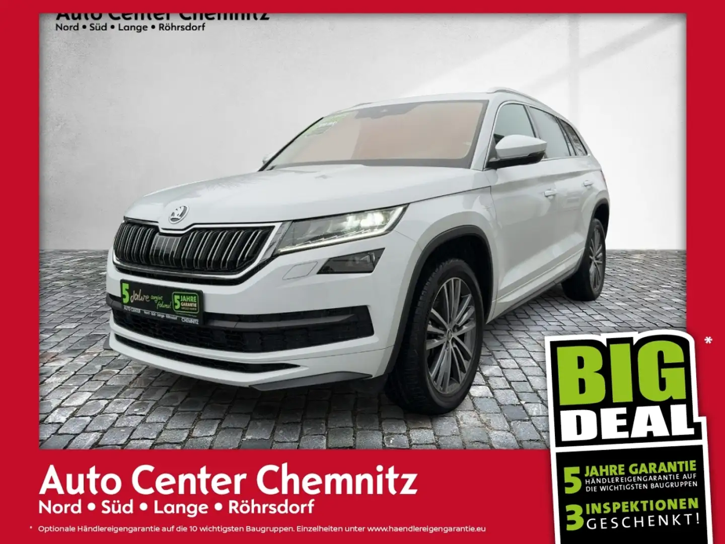 Skoda Kodiaq DSG 4x4 Laurin&Klement LED/Pano/360° Blanco - 1