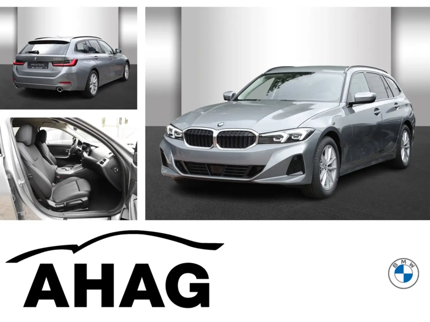 BMW 320 d Touring Automatik Sport Aut. Klimaaut. AHK Grau - 1