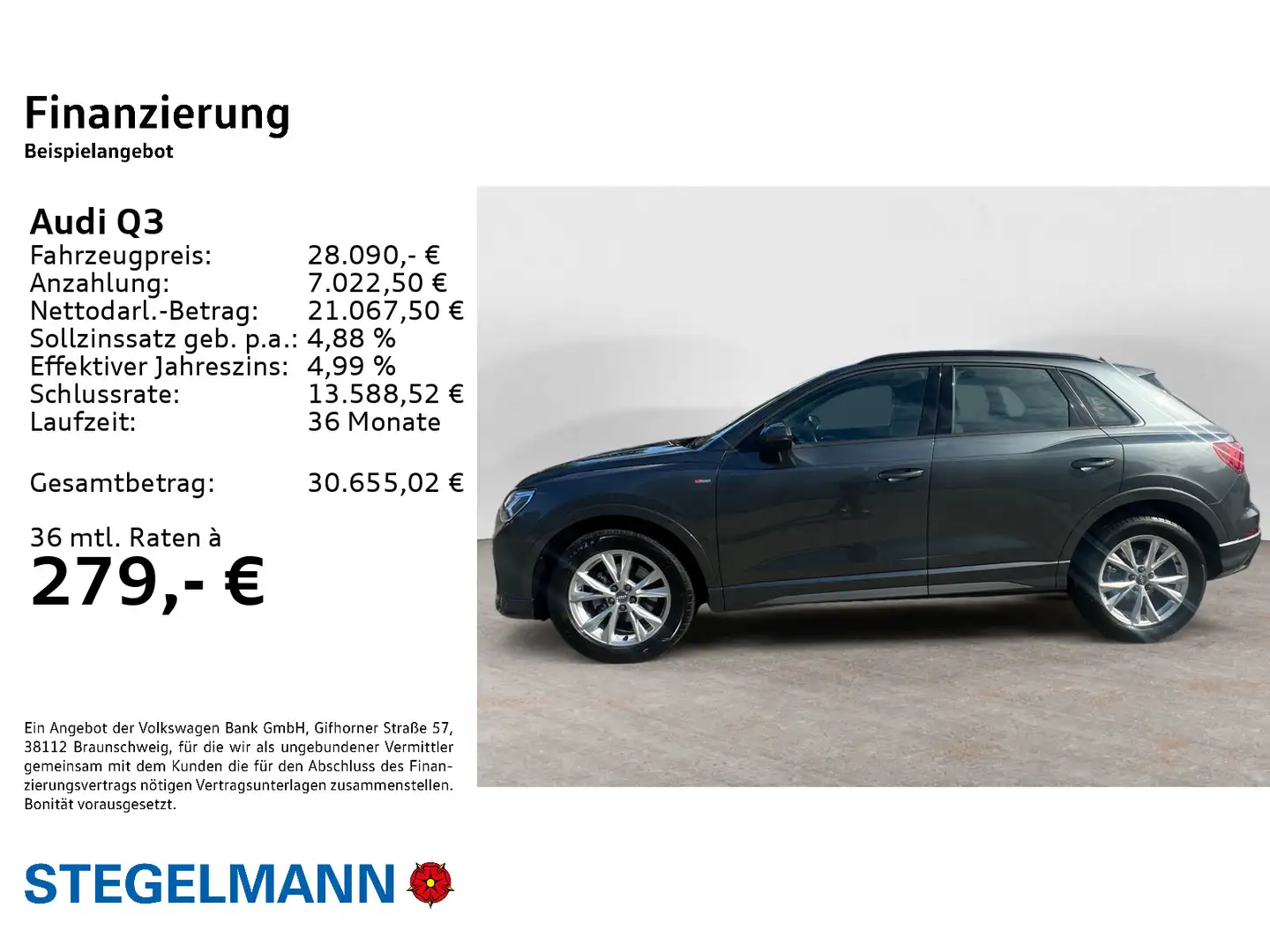 Audi Q3 35 TFSI S-tronic S-Line *LED*AHK*Navi*ACC* Grau - 2