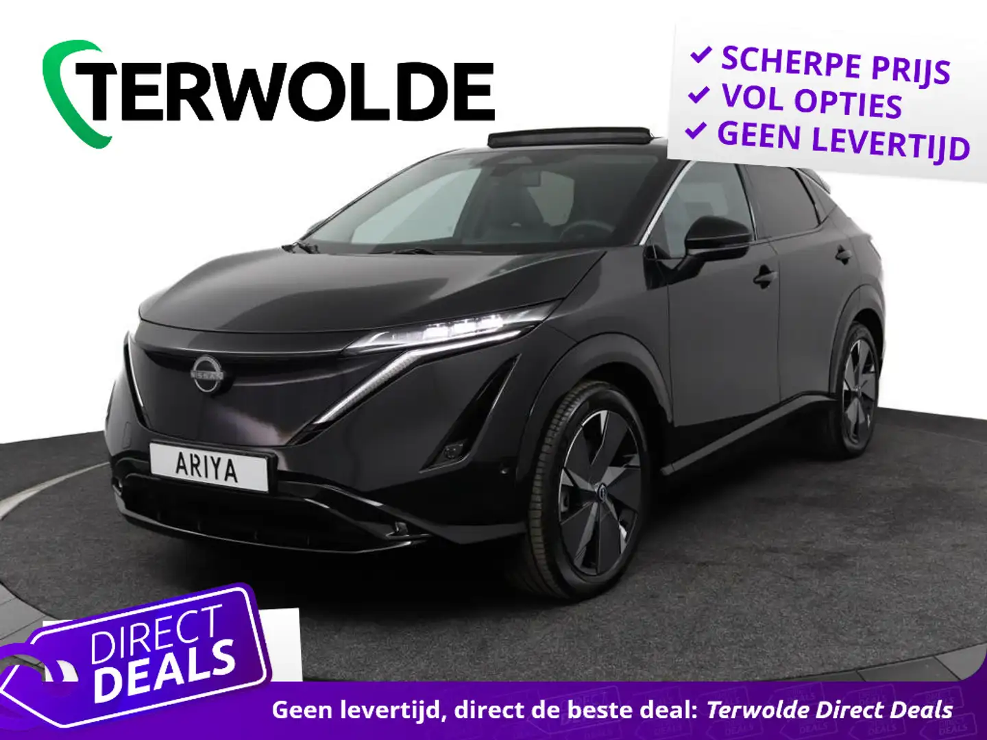 Nissan Ariya Advantage Edition Plus 91 kWh | €6.000,- korting! Negru - 1