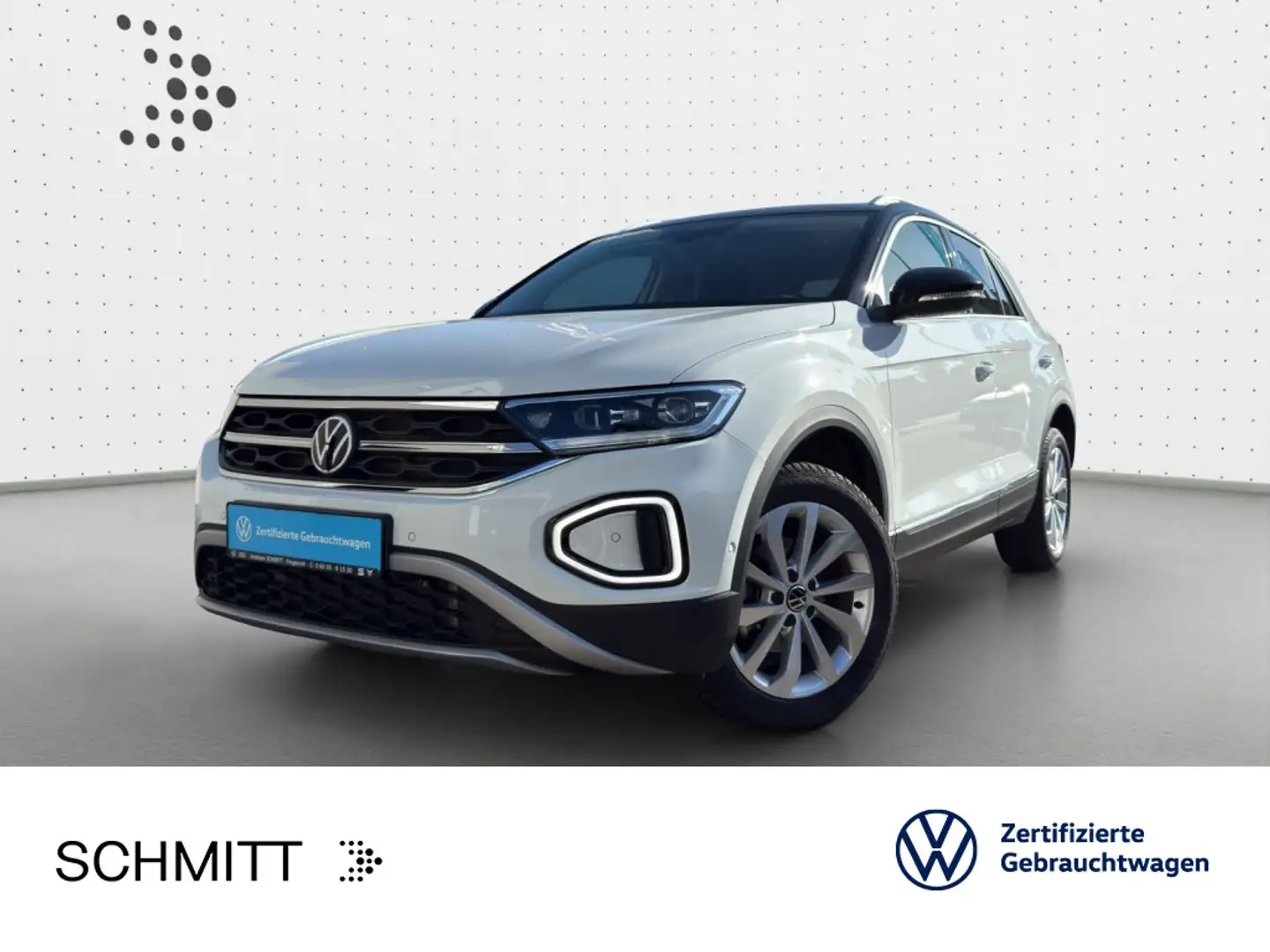 Volkswagen T-Roc T-ROC 1.5 TSI DSG STYLE*LED*AHK*NAVI*KLIMA*PDC*S Weiß - 1