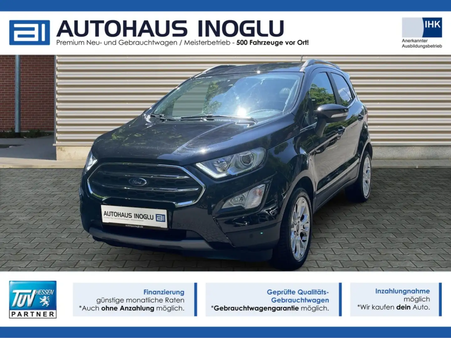 Ford EcoSport 1.0 Titanium Multimedia+Lenk SHZ+R-Kam+LED Fekete - 1