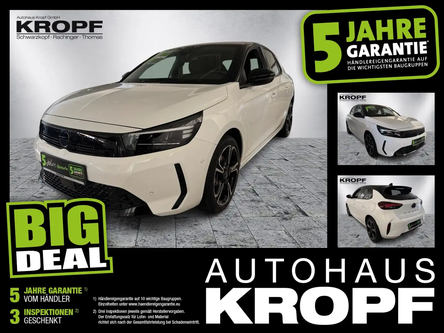 Opel Corsa F 1.2 Turbo GS FLA SpurW LM KAM LED Navi Blanc - 1