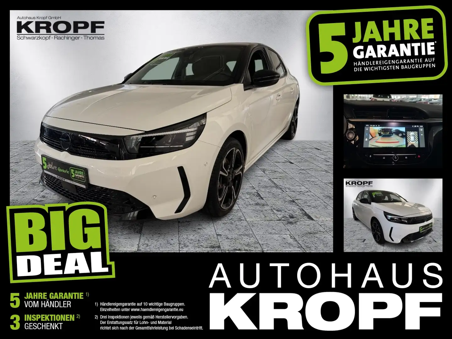 Opel Corsa F 1.2 Turbo GS FLA SpurW LM KAM LED Navi Weiß - 1