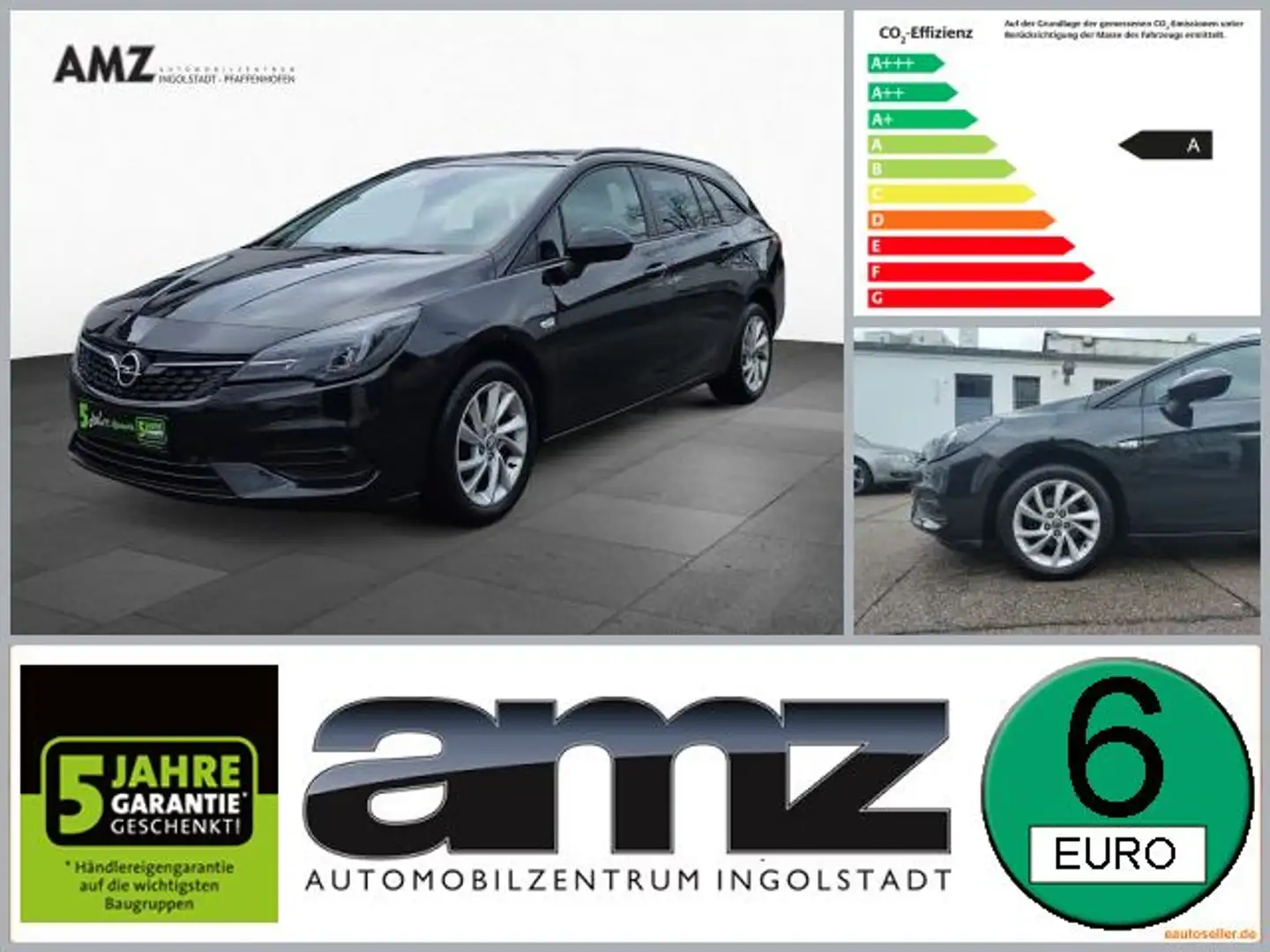 Opel Astra K Sports Tourer 1.2 Turbo  Edition LM LED Zwart - 1