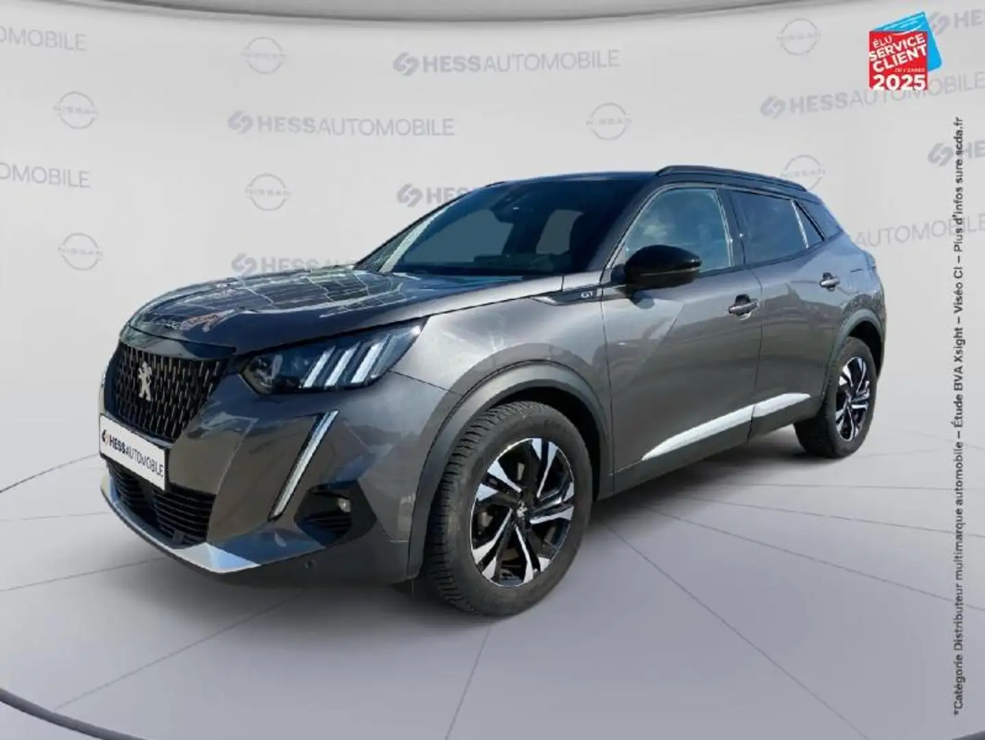 Peugeot 2008 1.2 PureTech 130ch S/S GT EAT8 GPS Camera Gris - 1