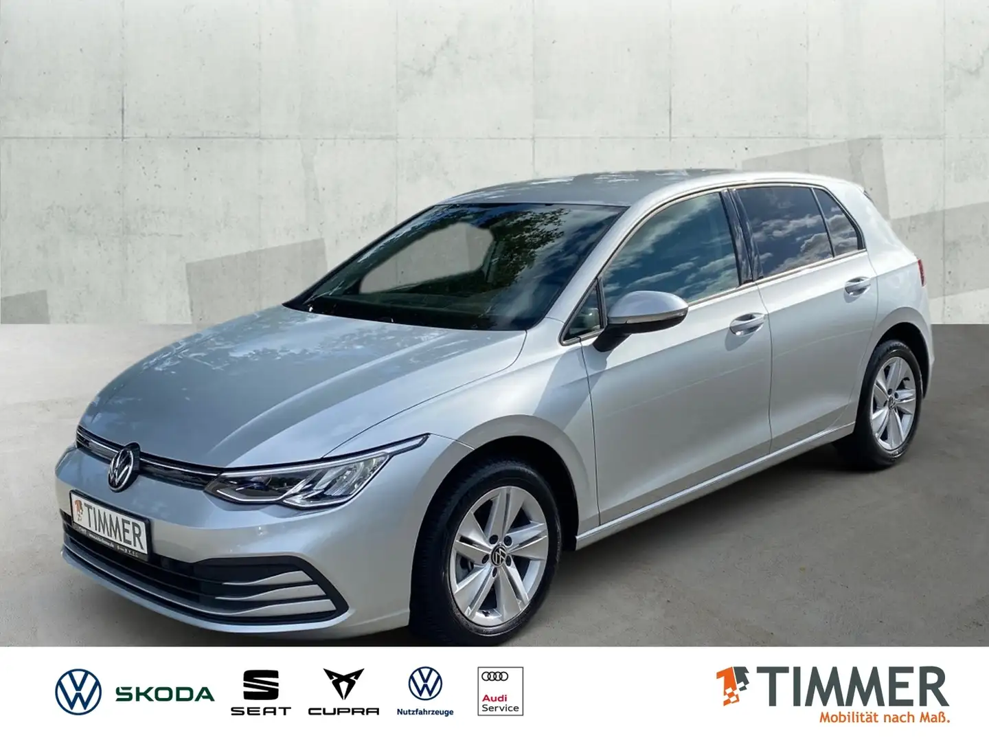 Volkswagen Golf VIII 2.0 TDI DSG LIFE *VIRTUAL *LED *ACC *SHZ *NA Silver - 1