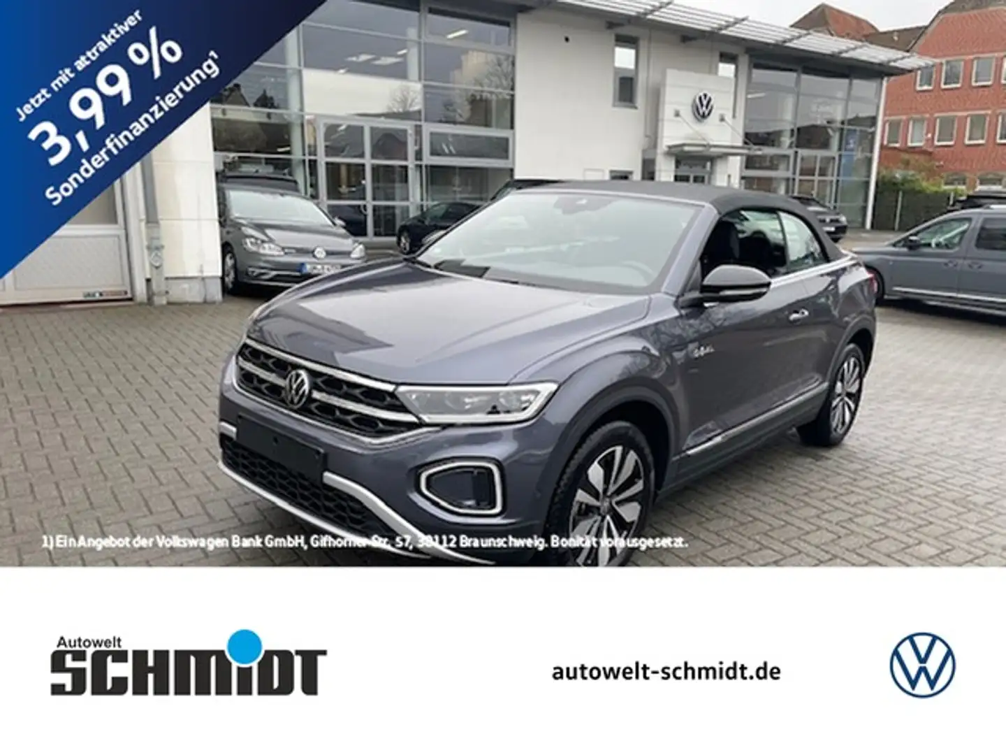 Volkswagen T-Roc Cabriolet 1.0TSi Goal R-Kamera ACC SideAssist 1... Grau - 1