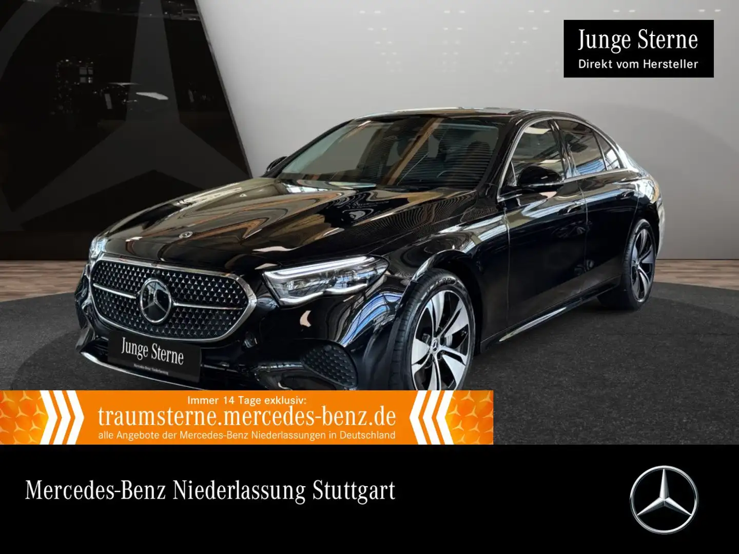 Mercedes-Benz E 300 e Hybrid Avantgarde Fahrass 360° Distr. PTS Schwarz - 1