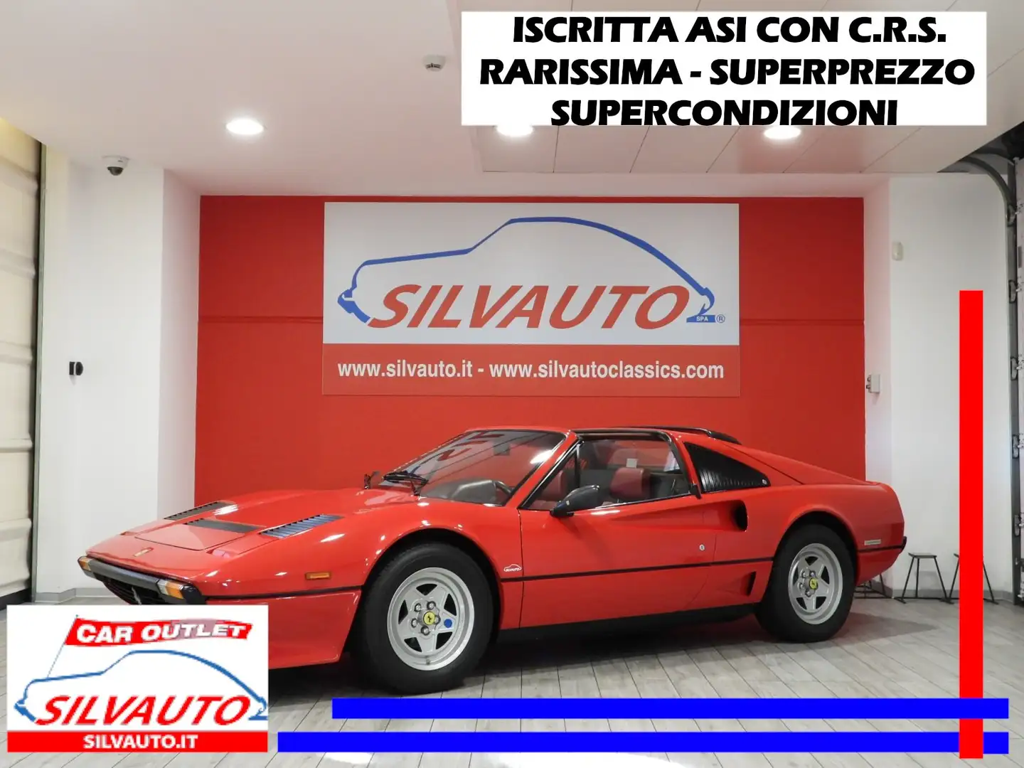 Ferrari 208 GTS TURBO 218CV - ASI CON C.R.S. – RARA (1985) Rosso - 1