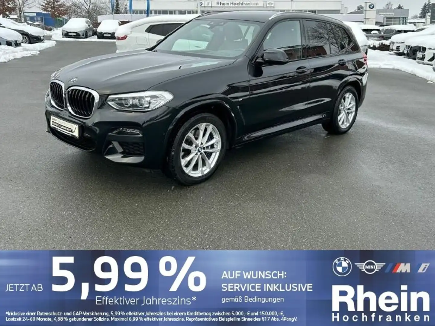 BMW X3 xDrive30d M Sport STANDH AHK LED HiFi AKUSTIK Schwarz - 1