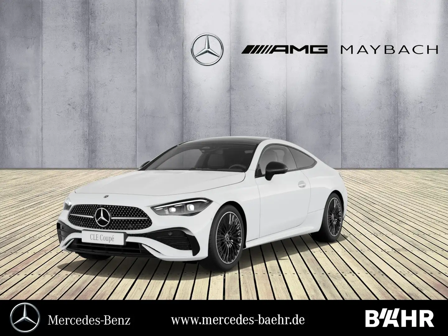 Mercedes-Benz CLE 220 CLE 220 d Coupé AMG+Night/Pano/Burmester3D/LMR19 Blanc - 1