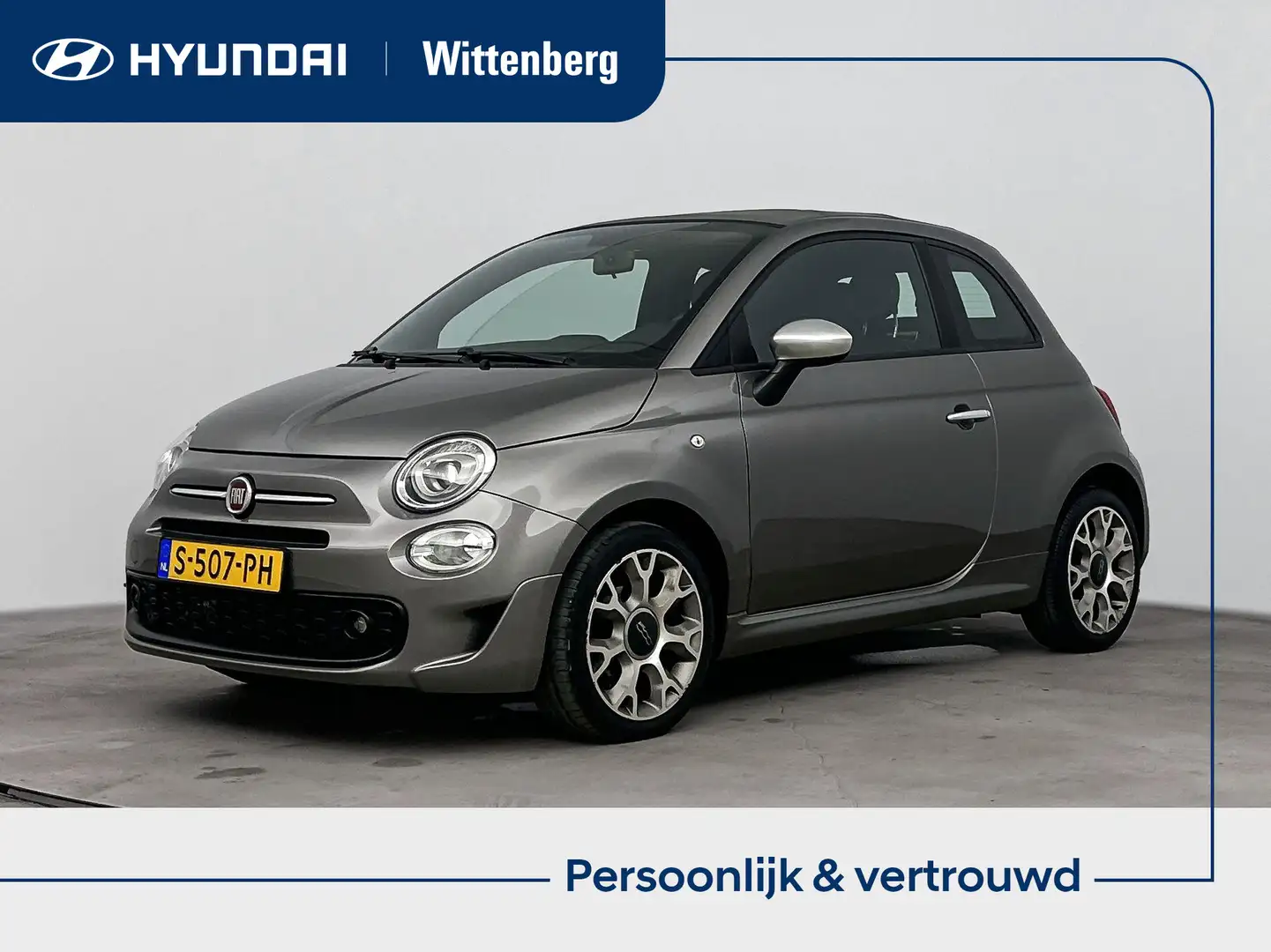 Fiat 500C CABRIO TWINAIR TURBO LOUNGE | UNIEKE KLEUR CABRIO Gris - 1