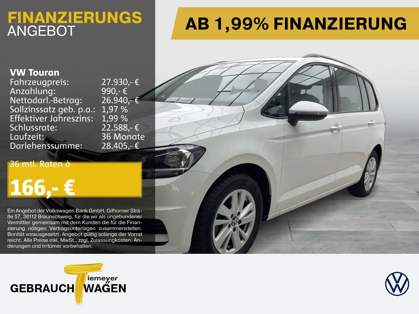 Volkswagen Touran 1.5 TSI COMFORTLINE 7SITZE NAVI ALLWETTER Blanc - 1