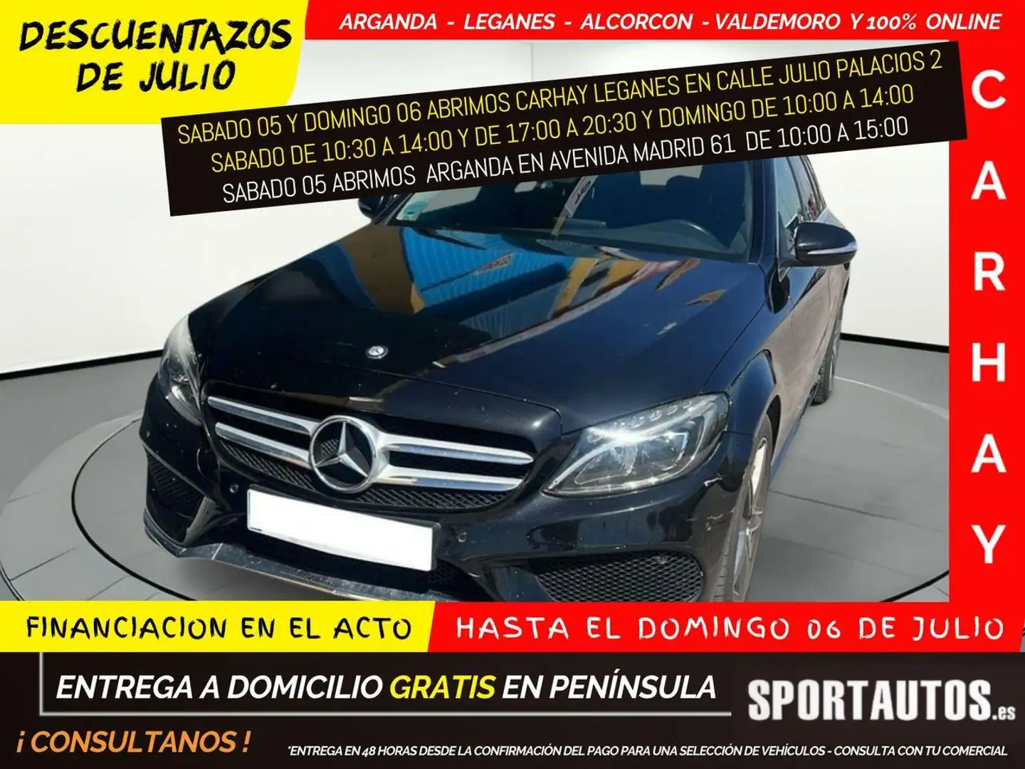 Mercedes-Benz C 220 DCI BLUETEC AMG Negro - 1