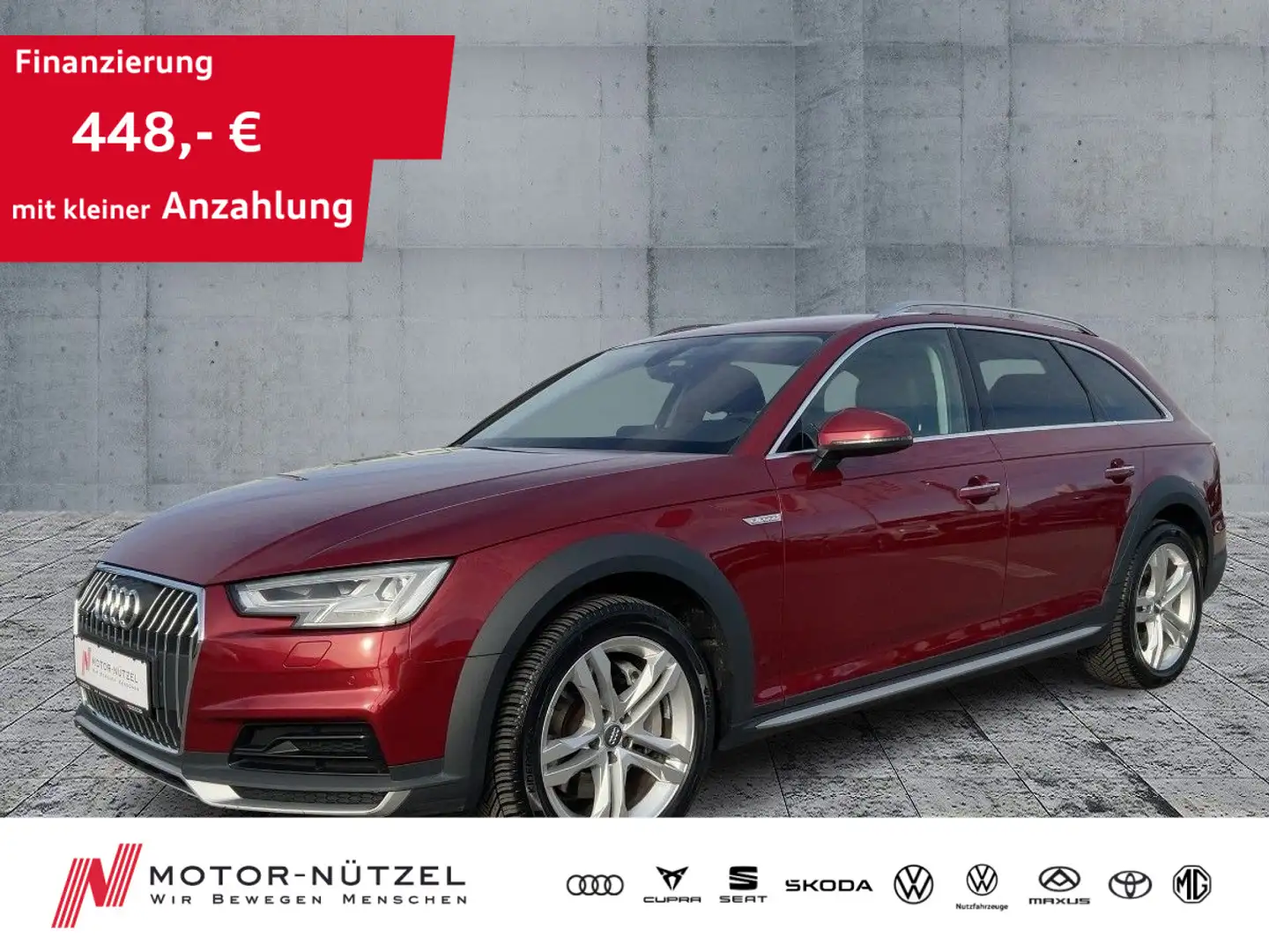 Audi A4 allroad A4 allroad 45 TFSI S-TR QU LED+AHK+NAVI+RFK+SHZ Rouge - 1