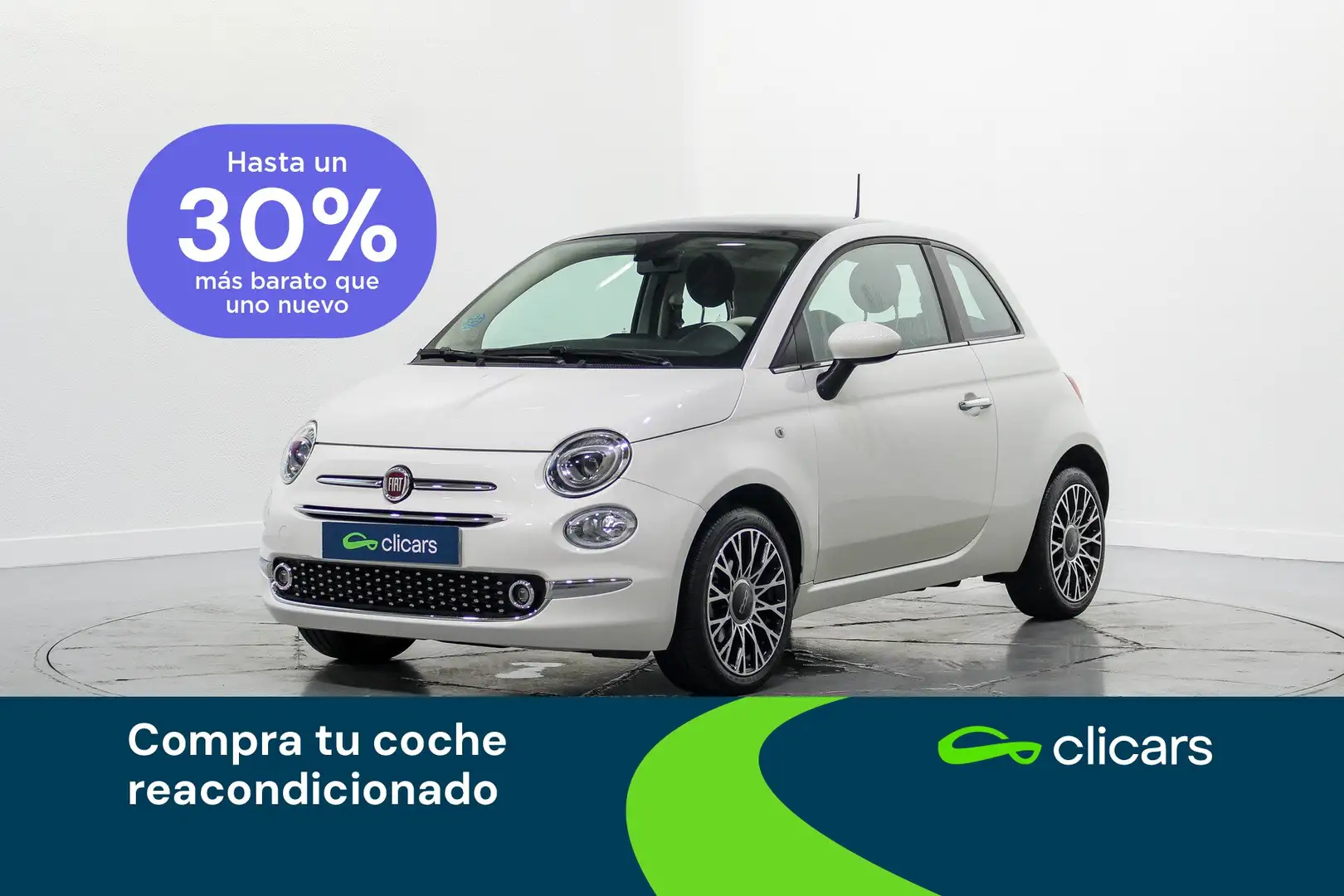 Fiat 500 1.0 Hybrid Monotrim 52kW Blanco - 1