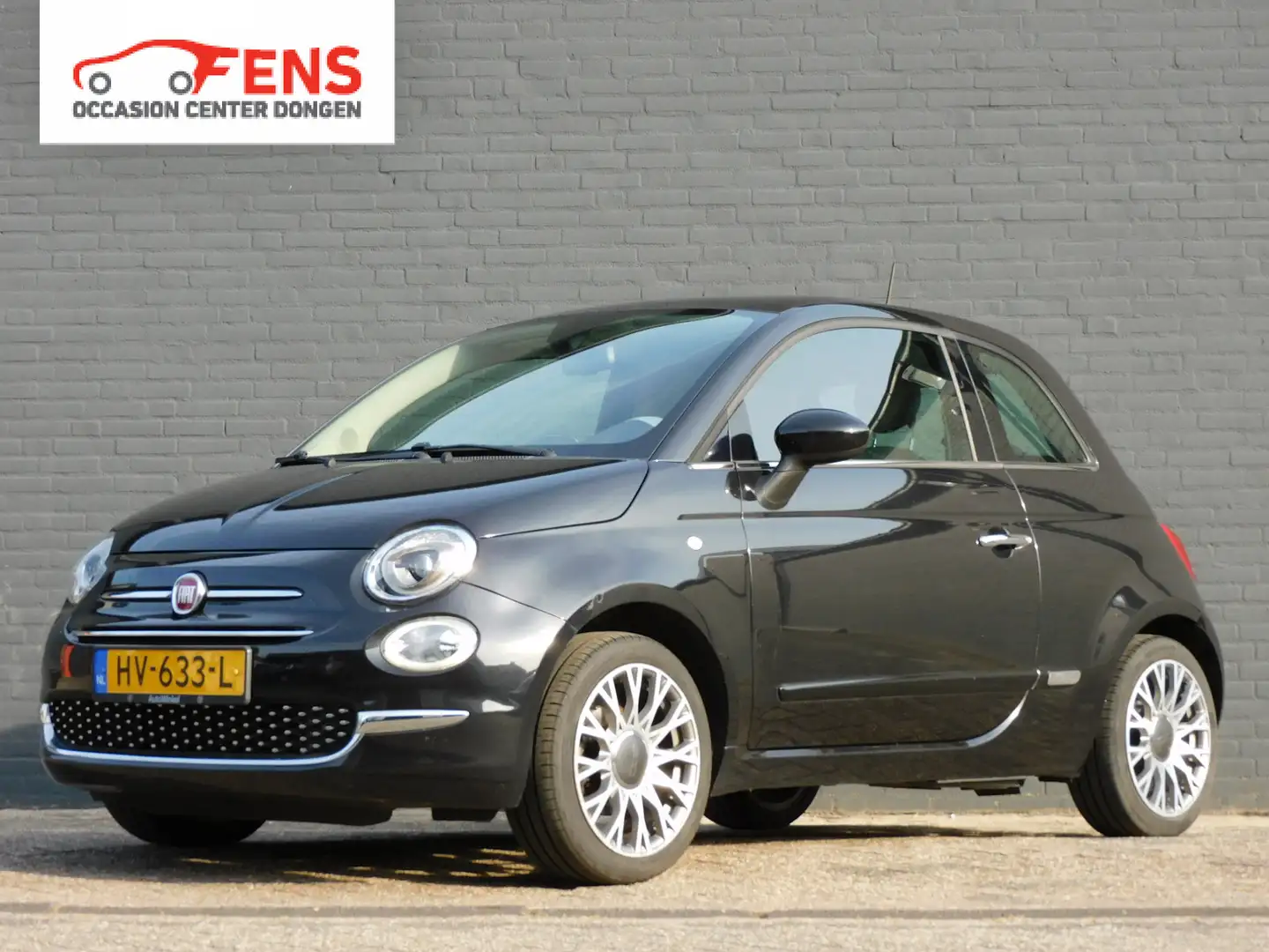 Fiat 500 1.2 Lounge LEER!  PANODAK! FULLMAP NAVI! CLIMA! LM Zwart - 1