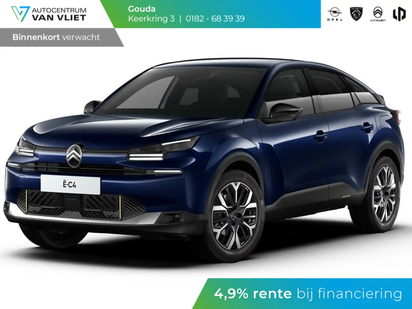 Citroen E-C4 Electric Business 54 kWh 156pk | Actieradius WLTP 400km | Blauw - 1
